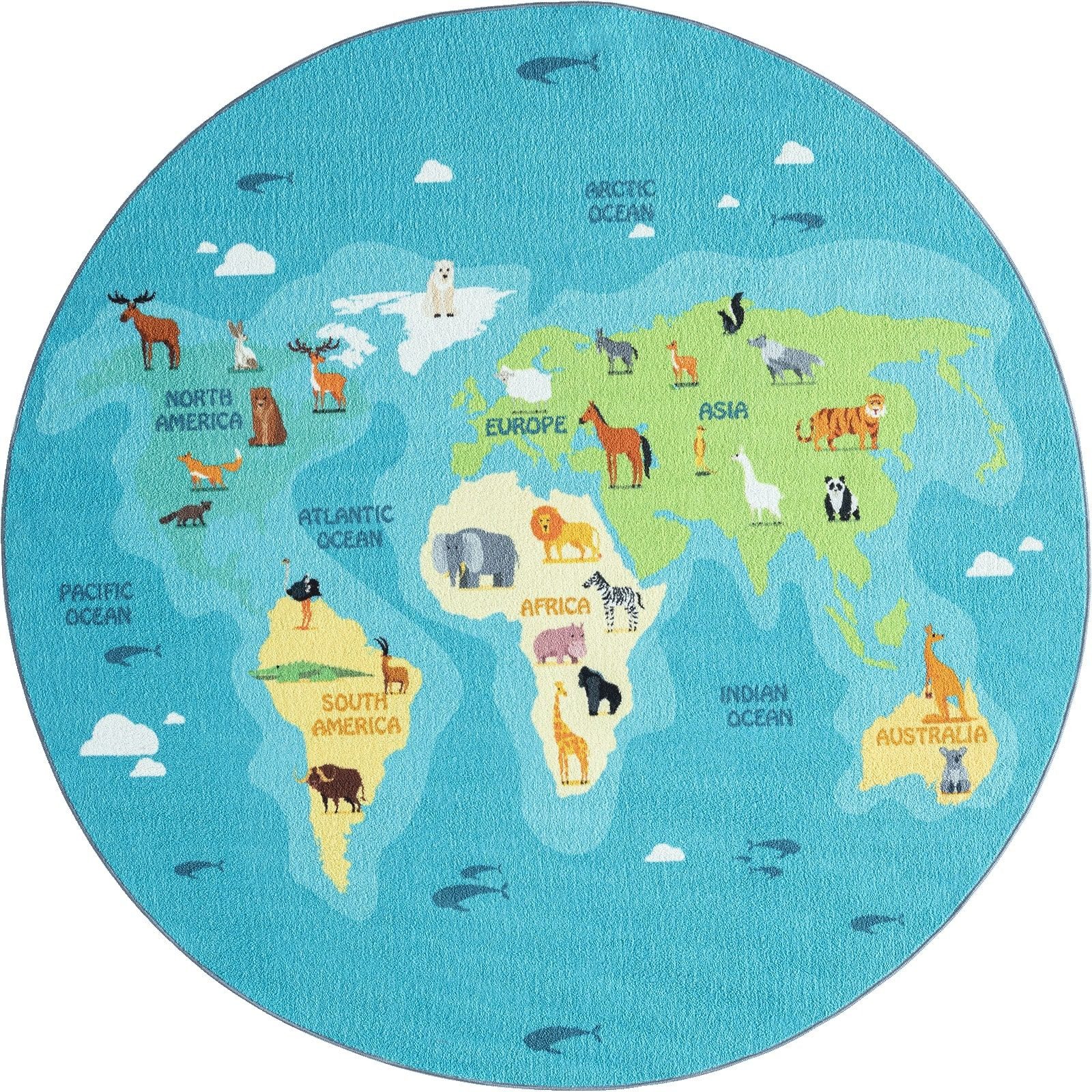 the carpet Teppich Happy Life round, günstig online kaufen