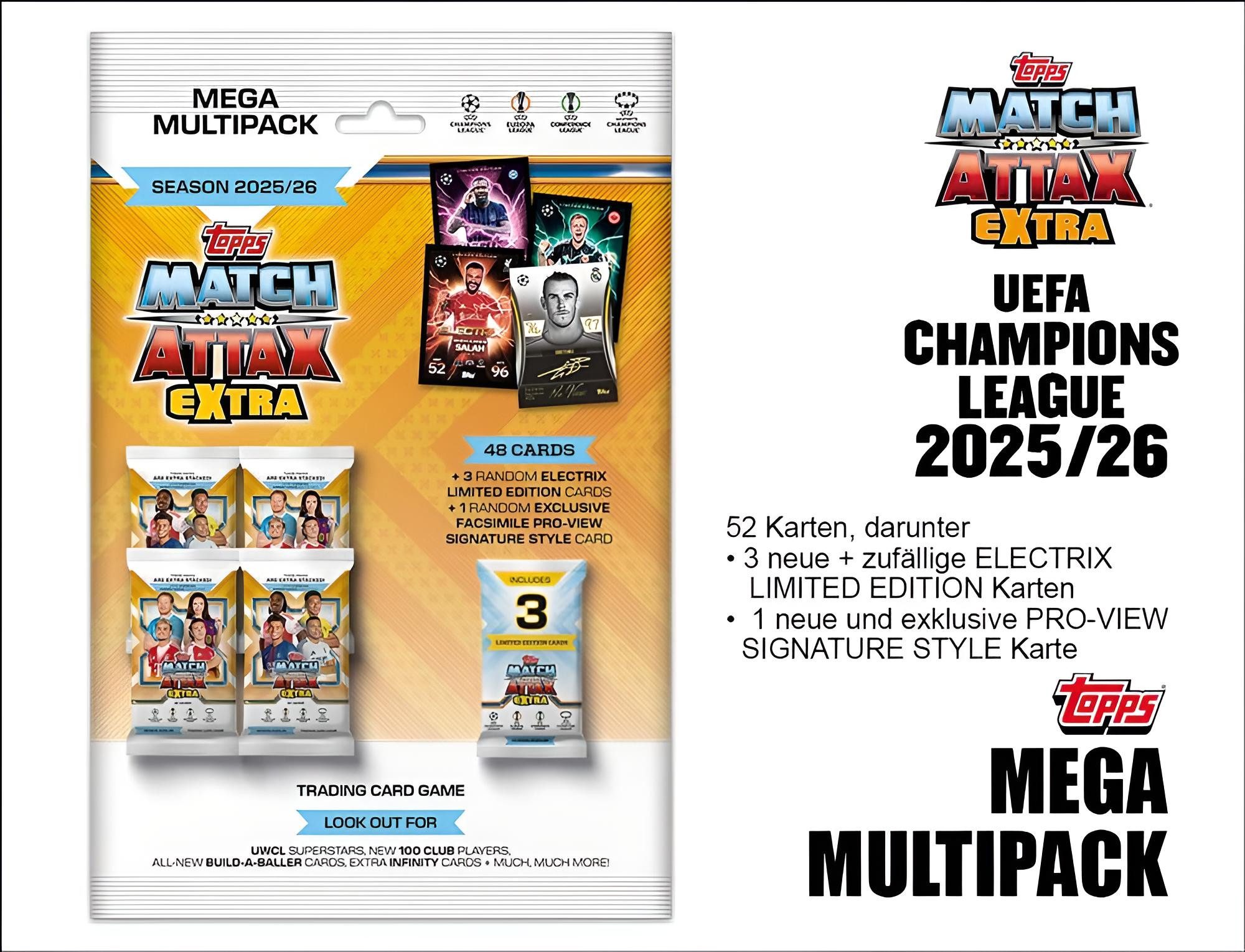 Topps/Merlin Sammelkarte 2025-26 Match Attax Extra Champion League MegaPack