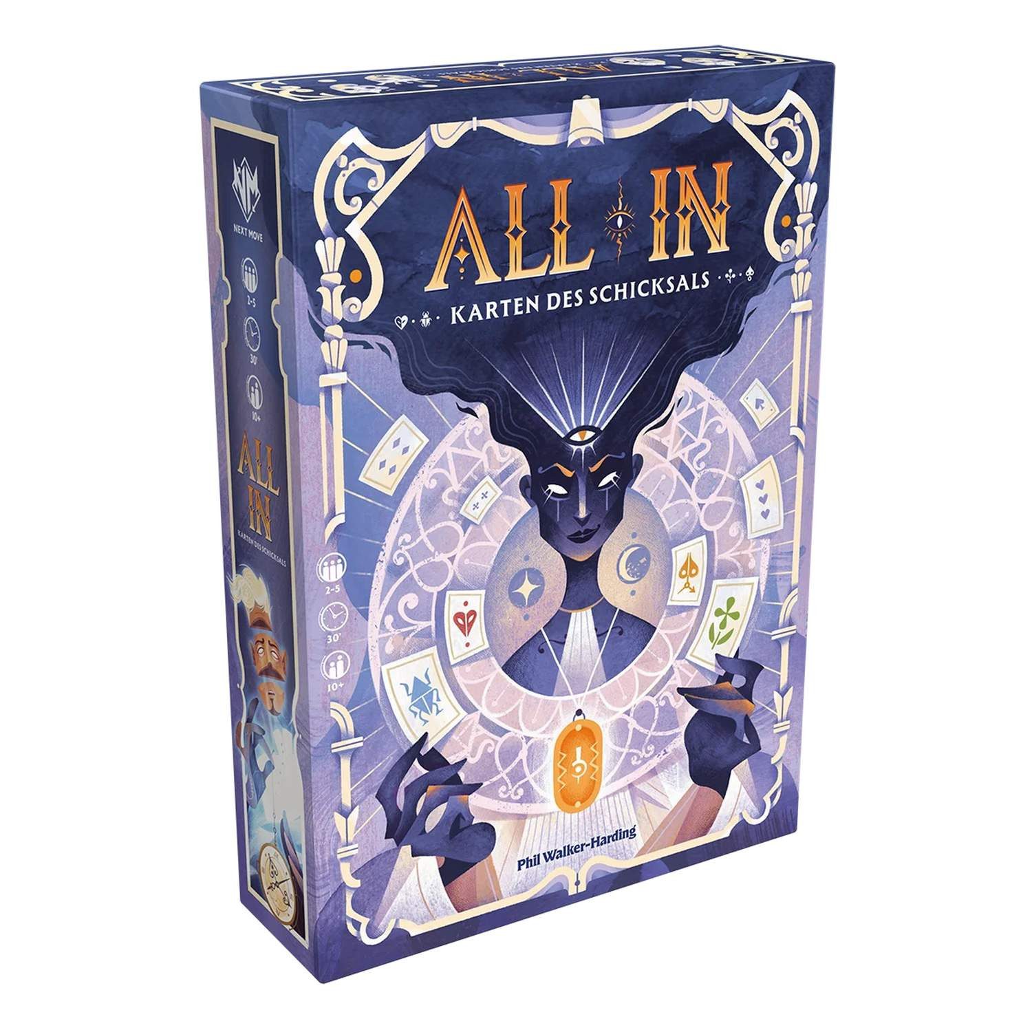 Asmodee Spiel All In Karten des Schicksals Bluffspiel ab 10 Jahren
