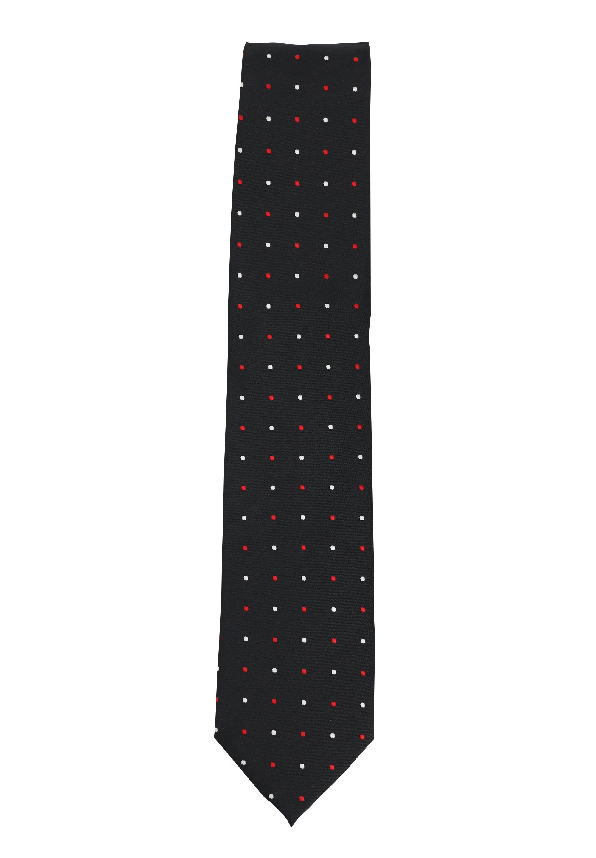 (ohne - Gepunktet) Farini mit Punkten Weiß) Breit Krawatte (8cm), Breite Herren 8cm Box, Krawatten Schwarz (Rot, Schlips verschiedene Fabio in