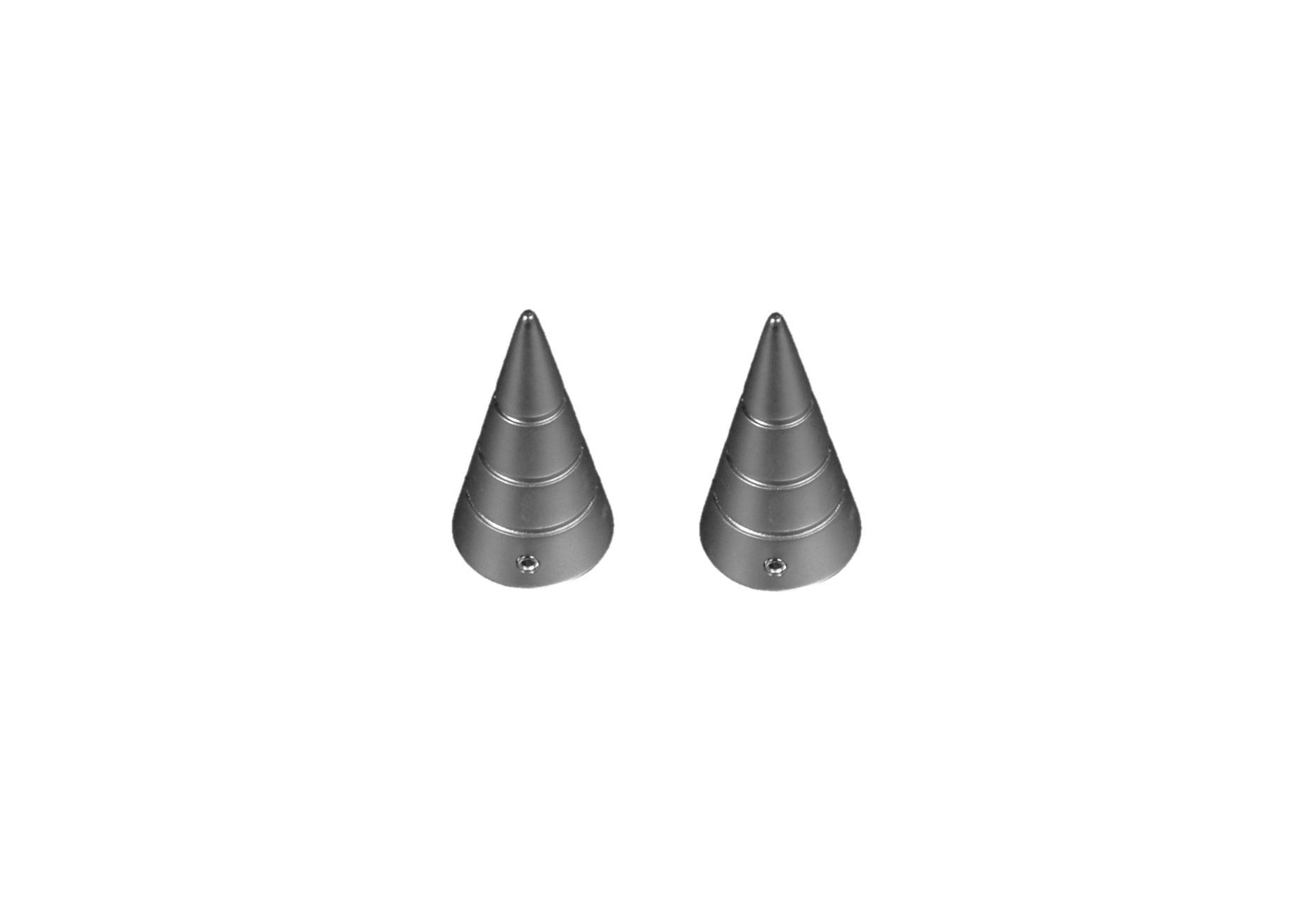 Liedeco Gardinenstangen-Endstück Kegel mit Rille, Gardinen, günstig online kaufen