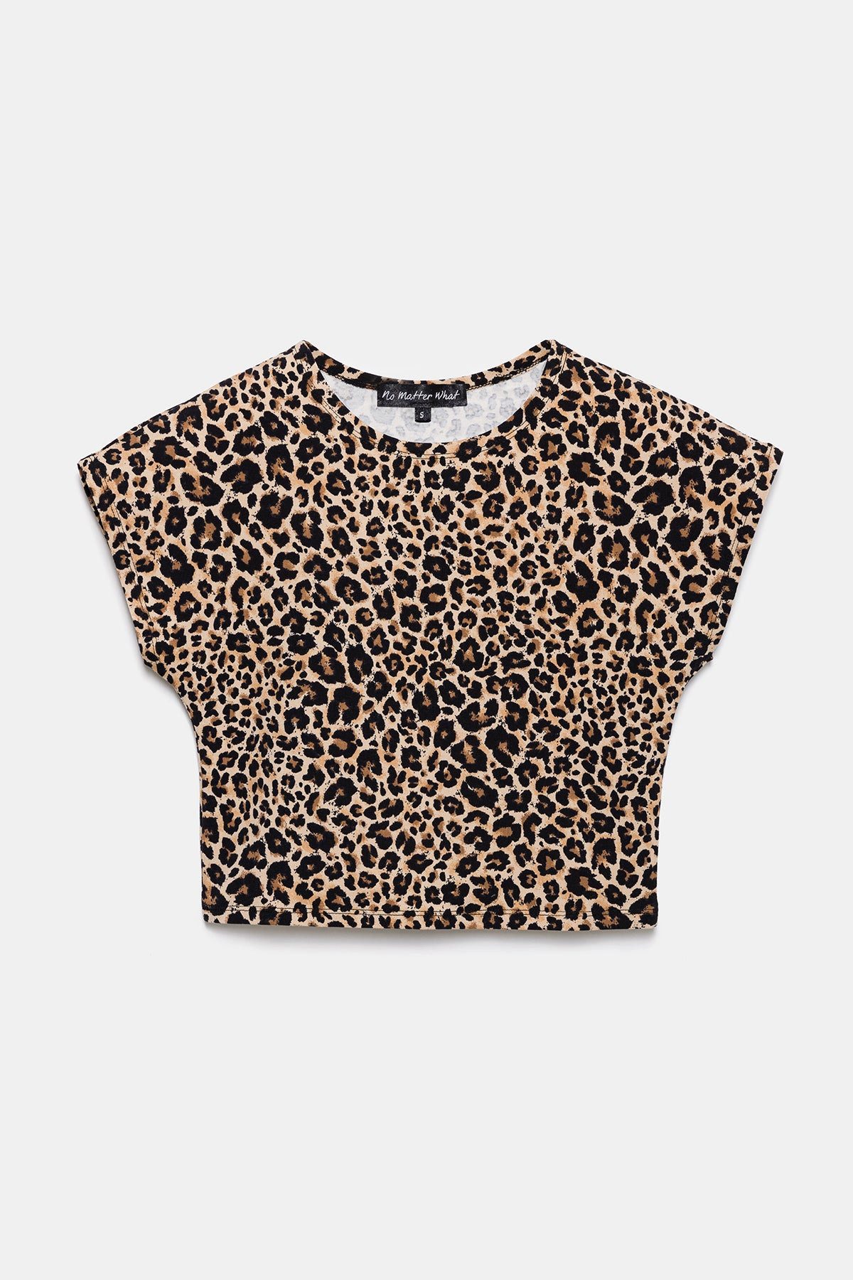 No Matter What T-Shirt Kurzarm-T-Shirt mit Leopardenmuster