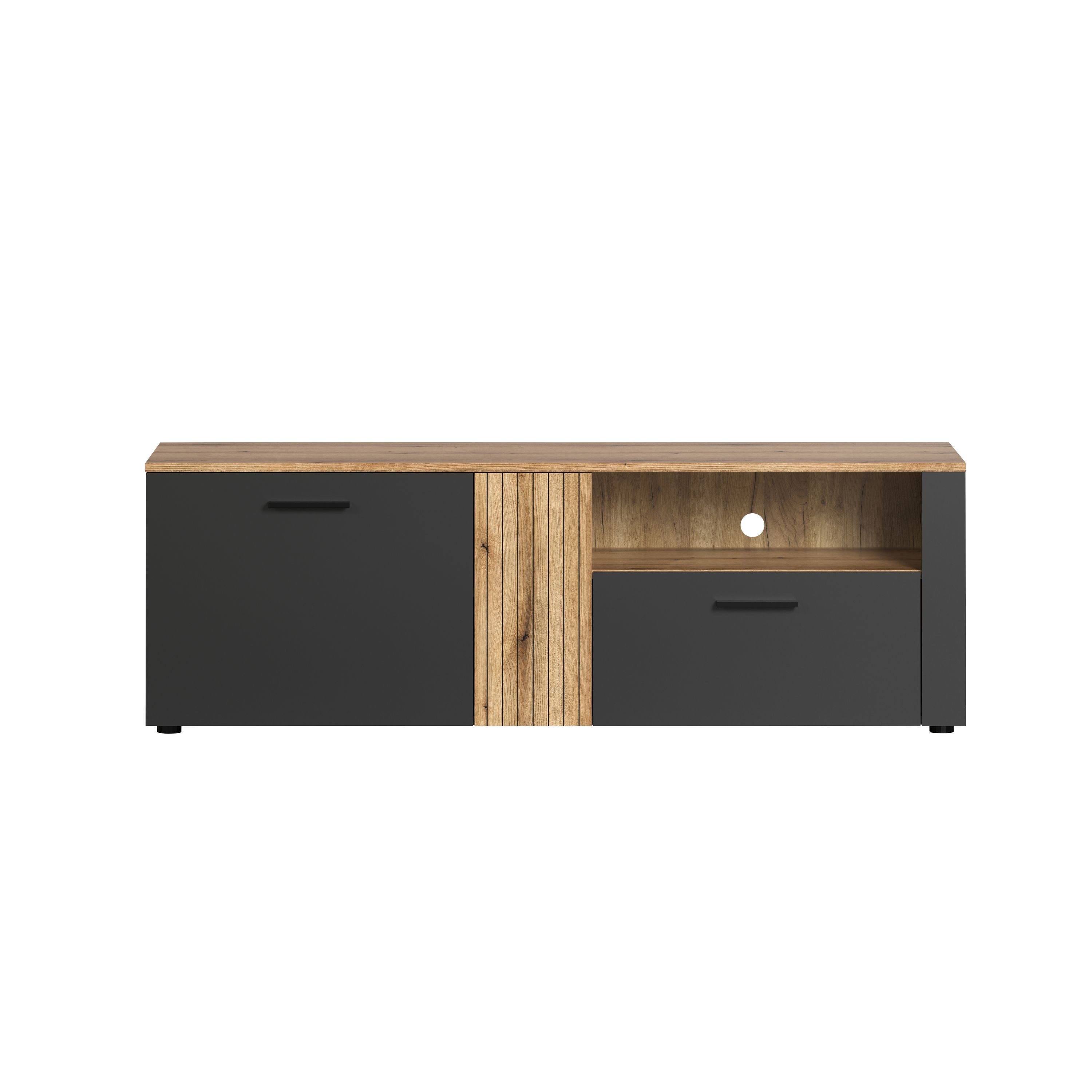 trendteam Lowboard (TV-Lowboard), Lowboard TV-Board Unterschrank 150 x 50 x 42 cm