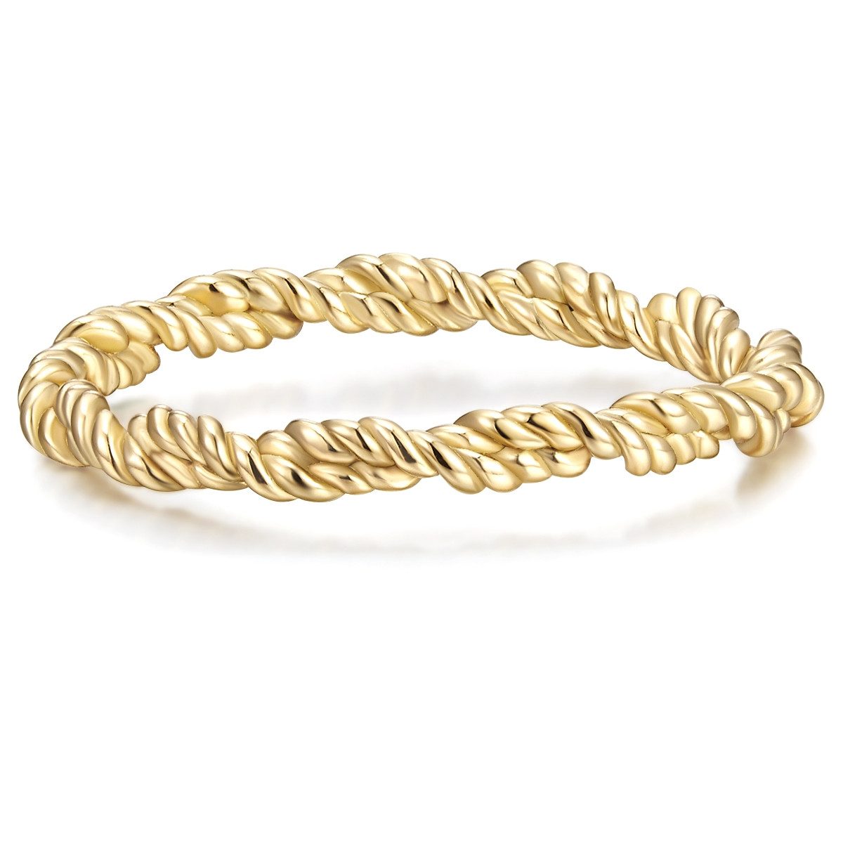 Glanzstücke München Fingerring GSM1127 (1-tlg), Ring Sterling Silber gelbgold