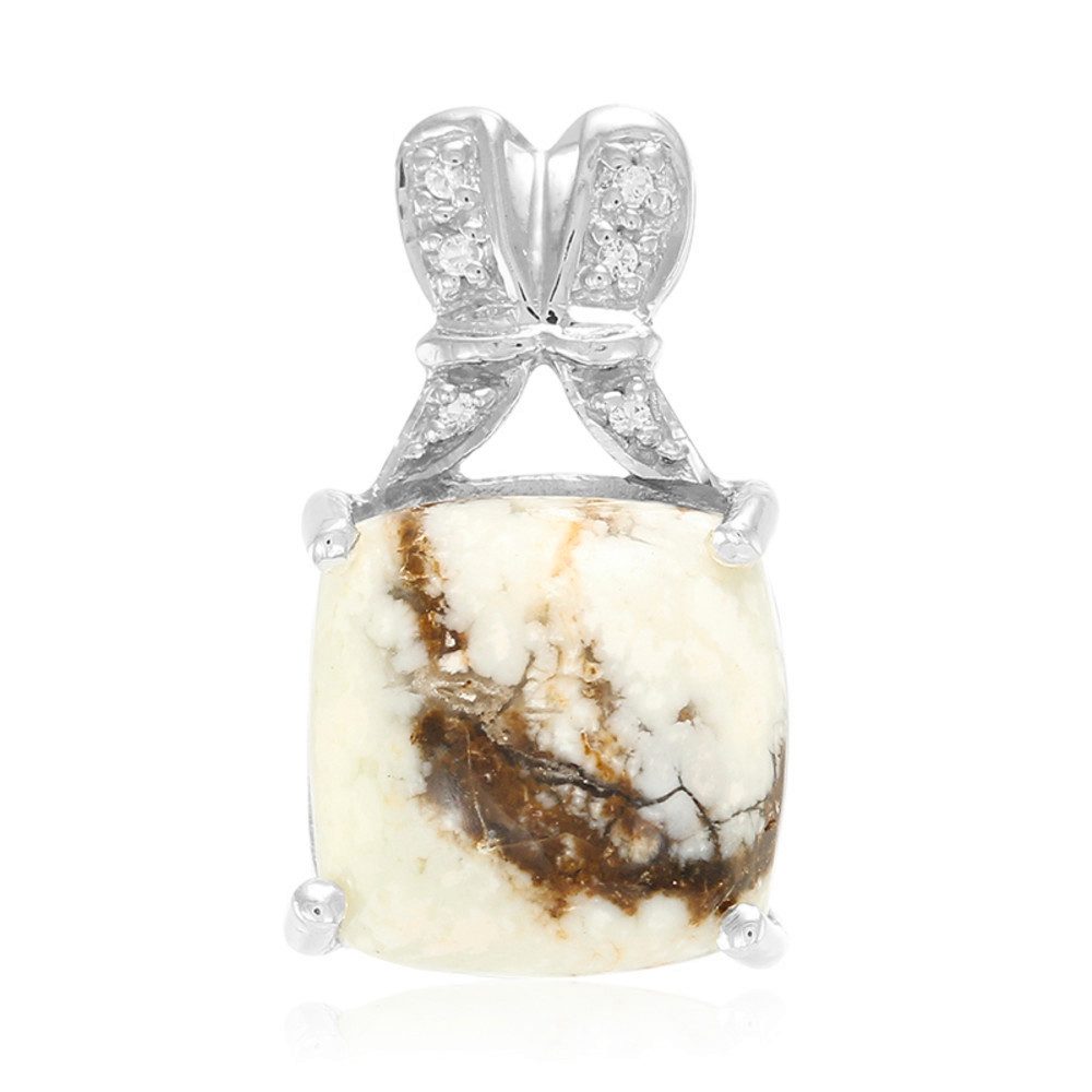 Cavill Kettenanhänger Cavill Sterling Silberanhänger 6,05 ct Magnesit & Weißer Topas (1-tlg)