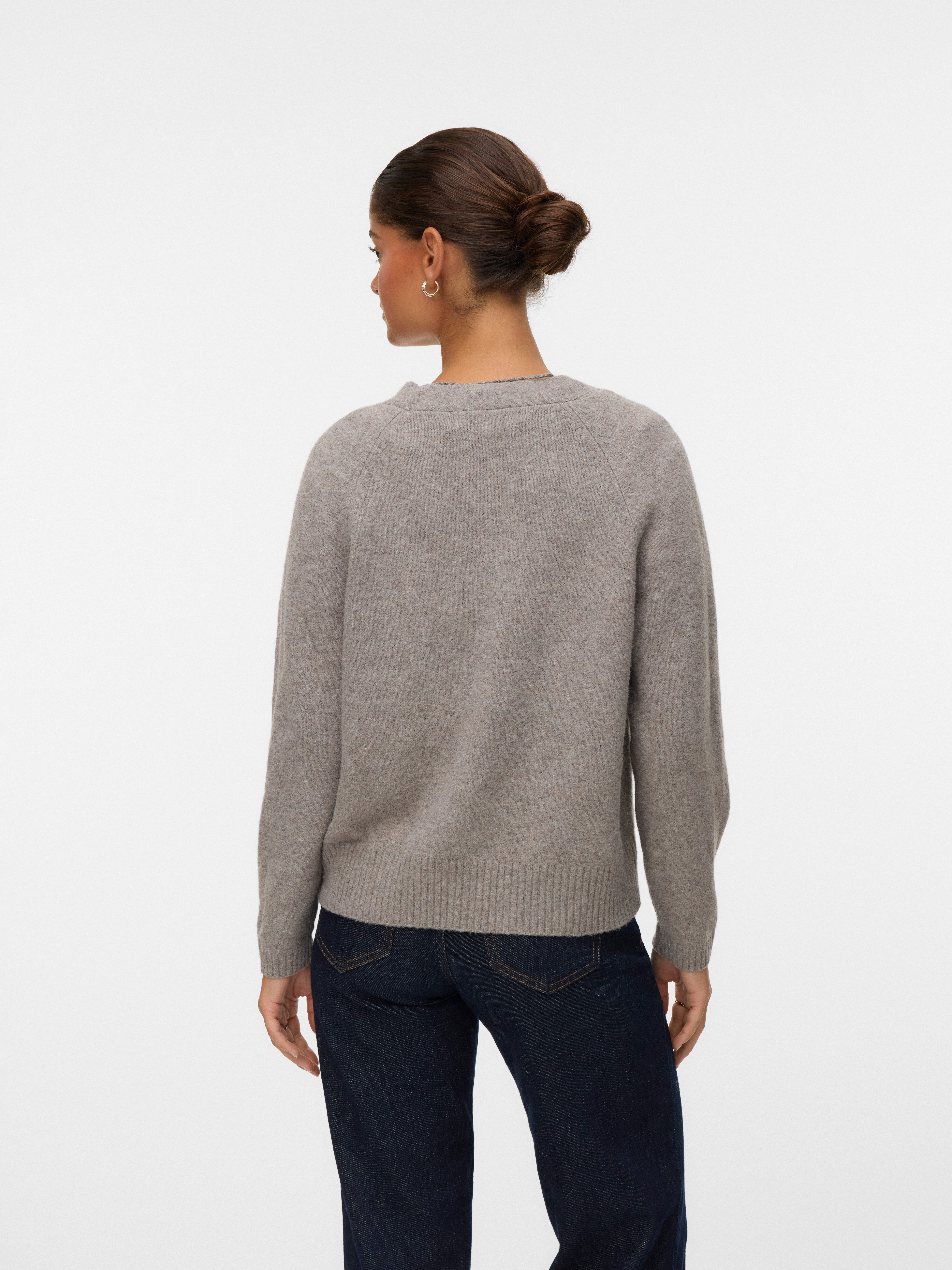 Vero Moda Strickjacke VMBOOM LS V-NECK günstig online kaufen