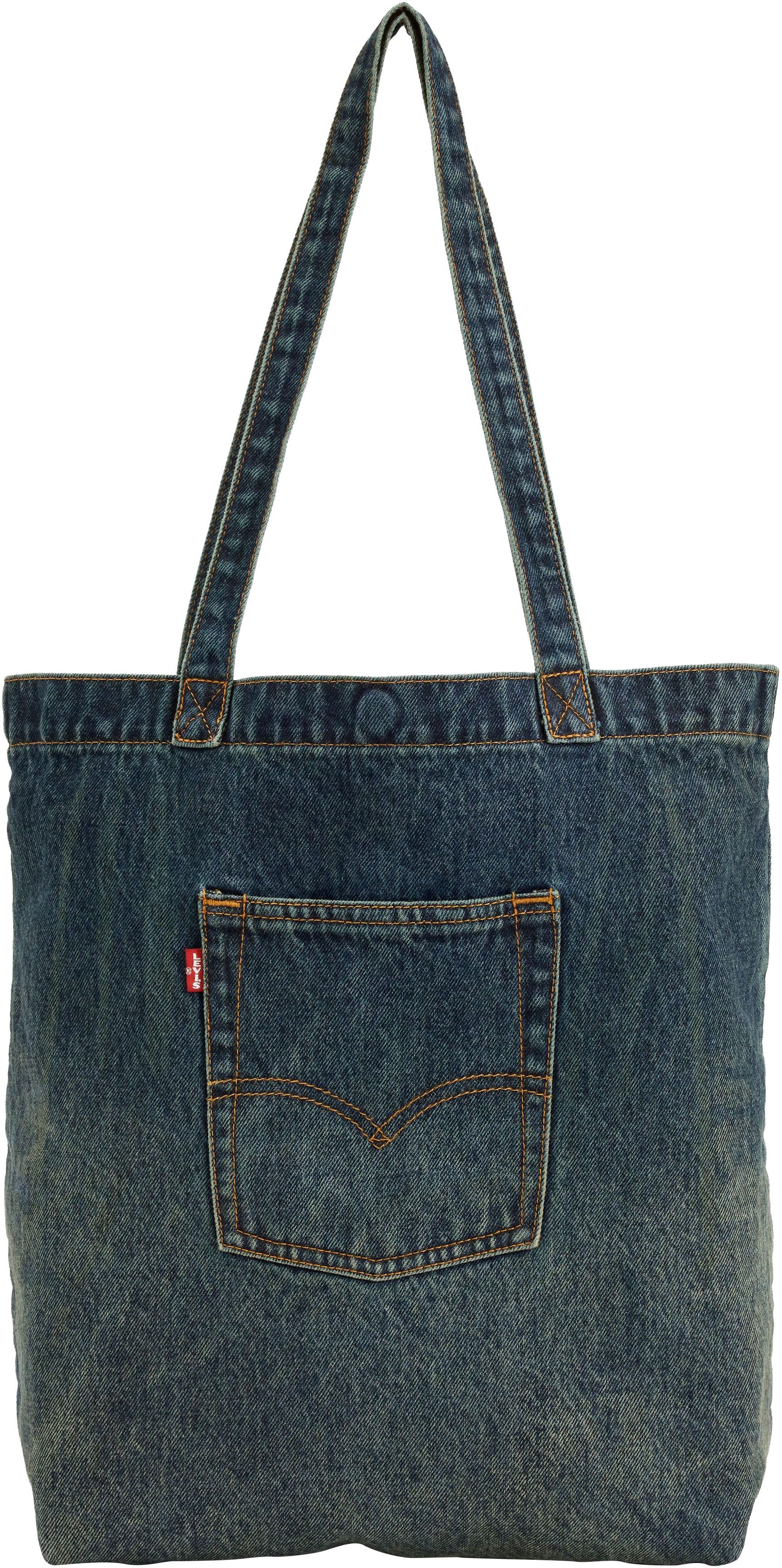 Levi's® Beuteltasche LEVI®S TOTE, aus Denim, mit Außentasche