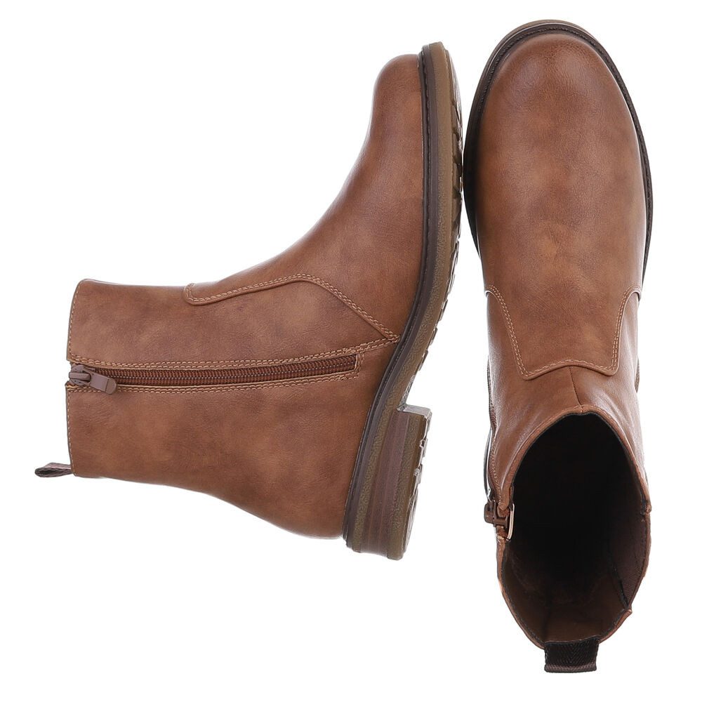 Ital-Design Vielseitige Damen Stiefel mit elastischen Einsätzen Stiefelette günstig online kaufen