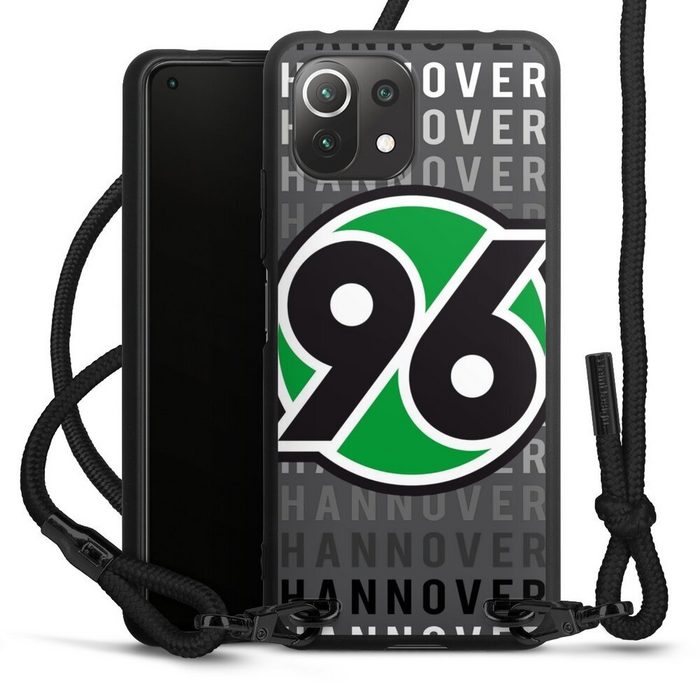 DeinDesign Handyhülle Hannover 96 H96 Offizielles Lizenzprodukt Hannover 96 - H96 Xiaomi Mi 11 Lite 5G Premium Handykette Hülle mit Band Cover mit Kette