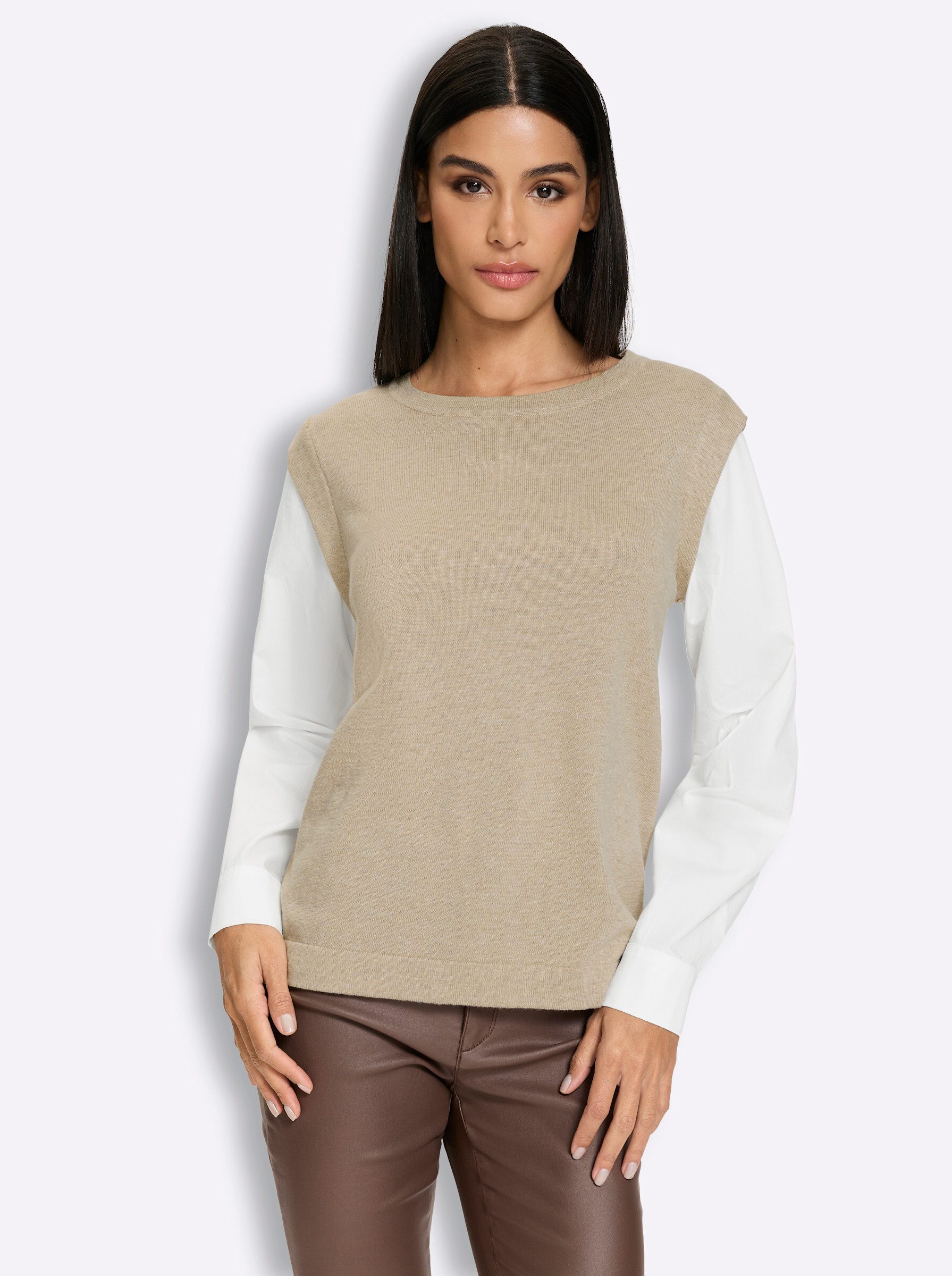 Strickpullover Pullover Langarm Feinstrick