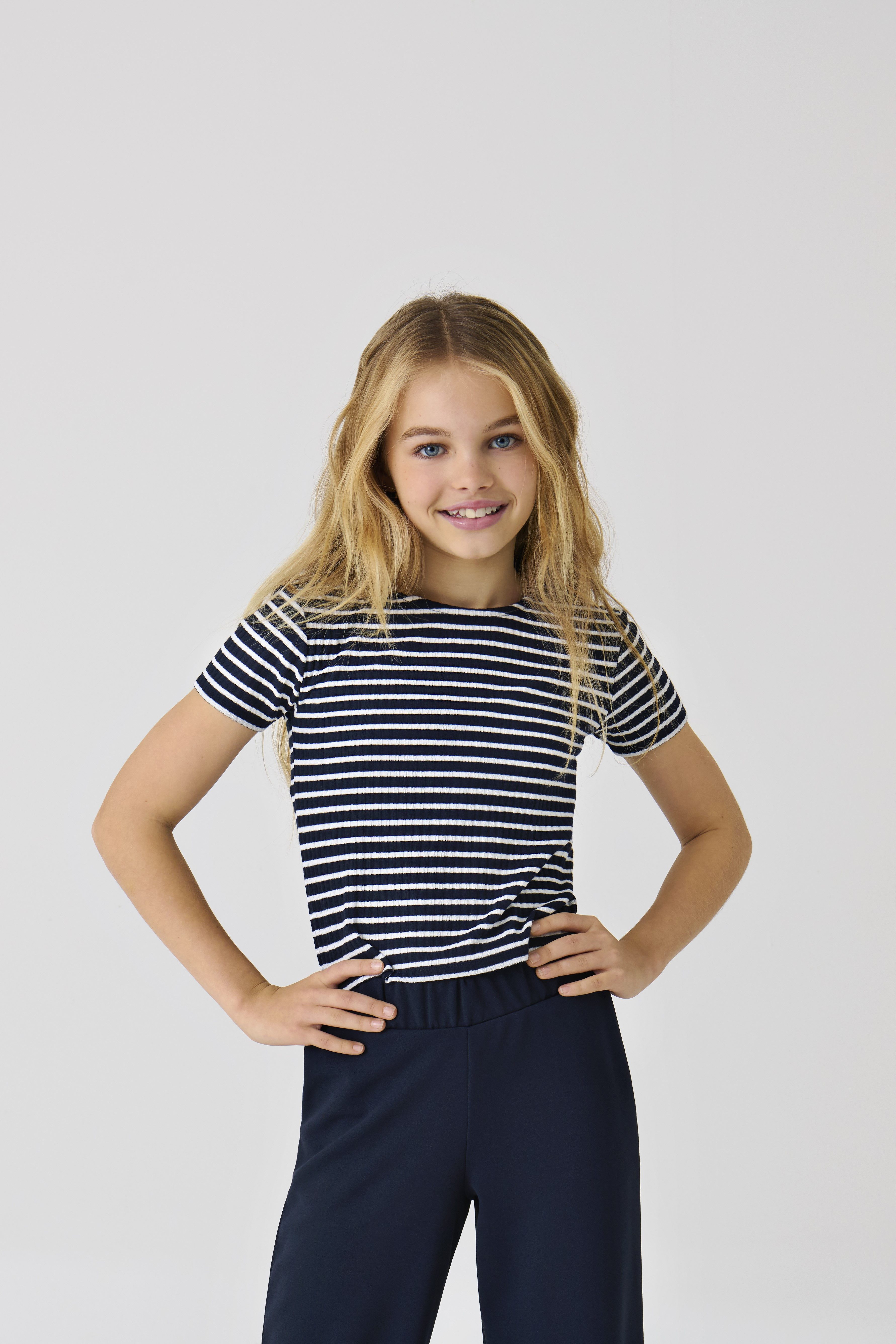 KIDS ONLY T-Shirt KOGNELLA STRIPED S/S O-NECK TOP JRS
