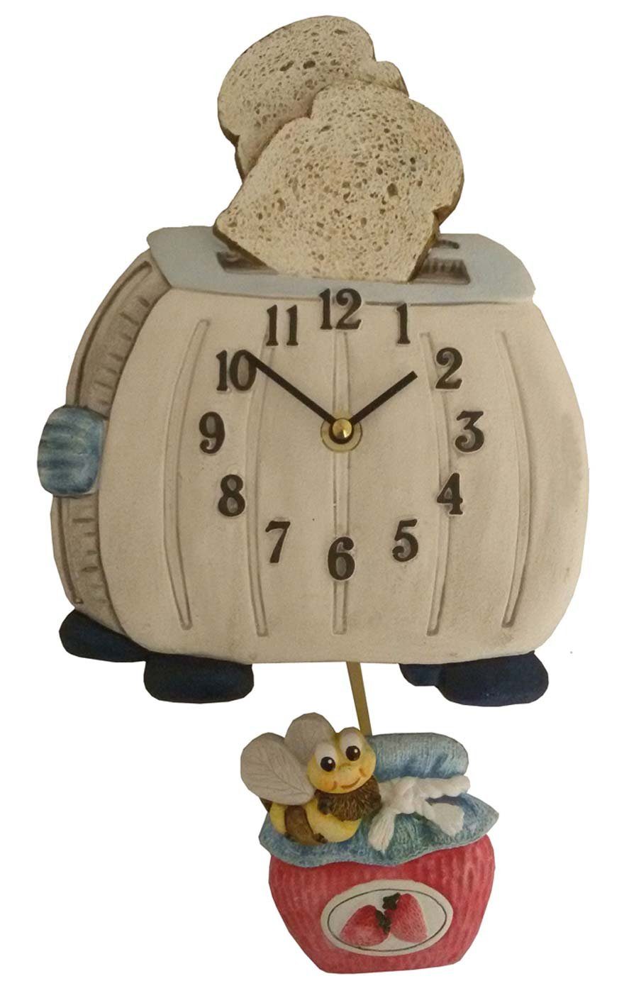 Wanduhr Pendel Wanduhr Toaster und Biene - Terrastudio Modell: 00.2206