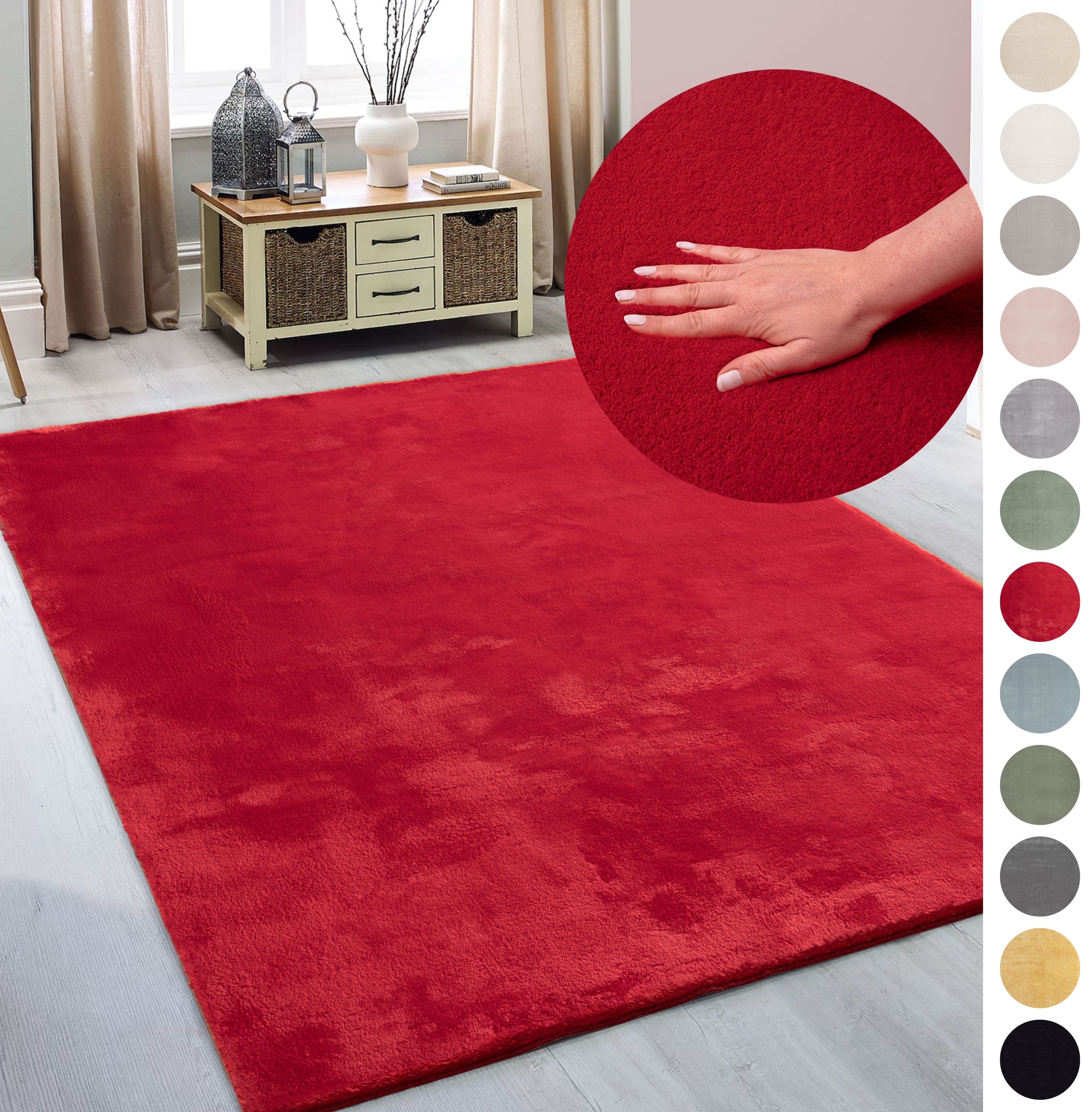 OTTO home Teppich Arabell, Kunstfellteppich, Felloptik, waschbar, rechtecki günstig online kaufen