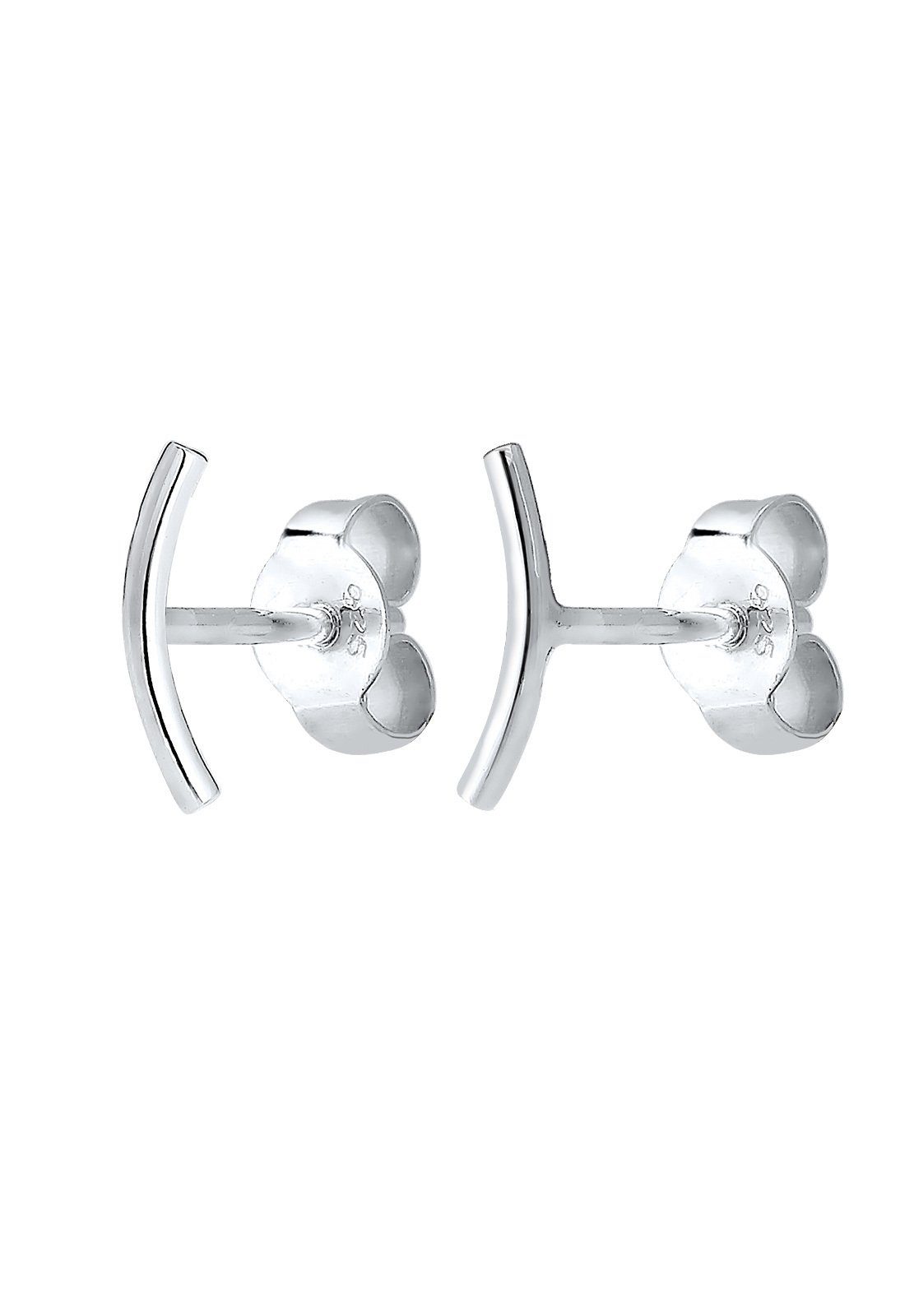 Elli Paar Ohrstecker Bogen Geo Trend Minimal 925 Silber, Geo