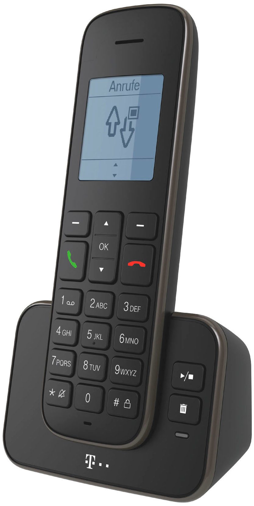 Telekom Sinus A207 Schnurloses DECT-Telefon (Mobilteile: 1, Erweiterungsmöglichkeit für bis zu 5 Mobilteile)