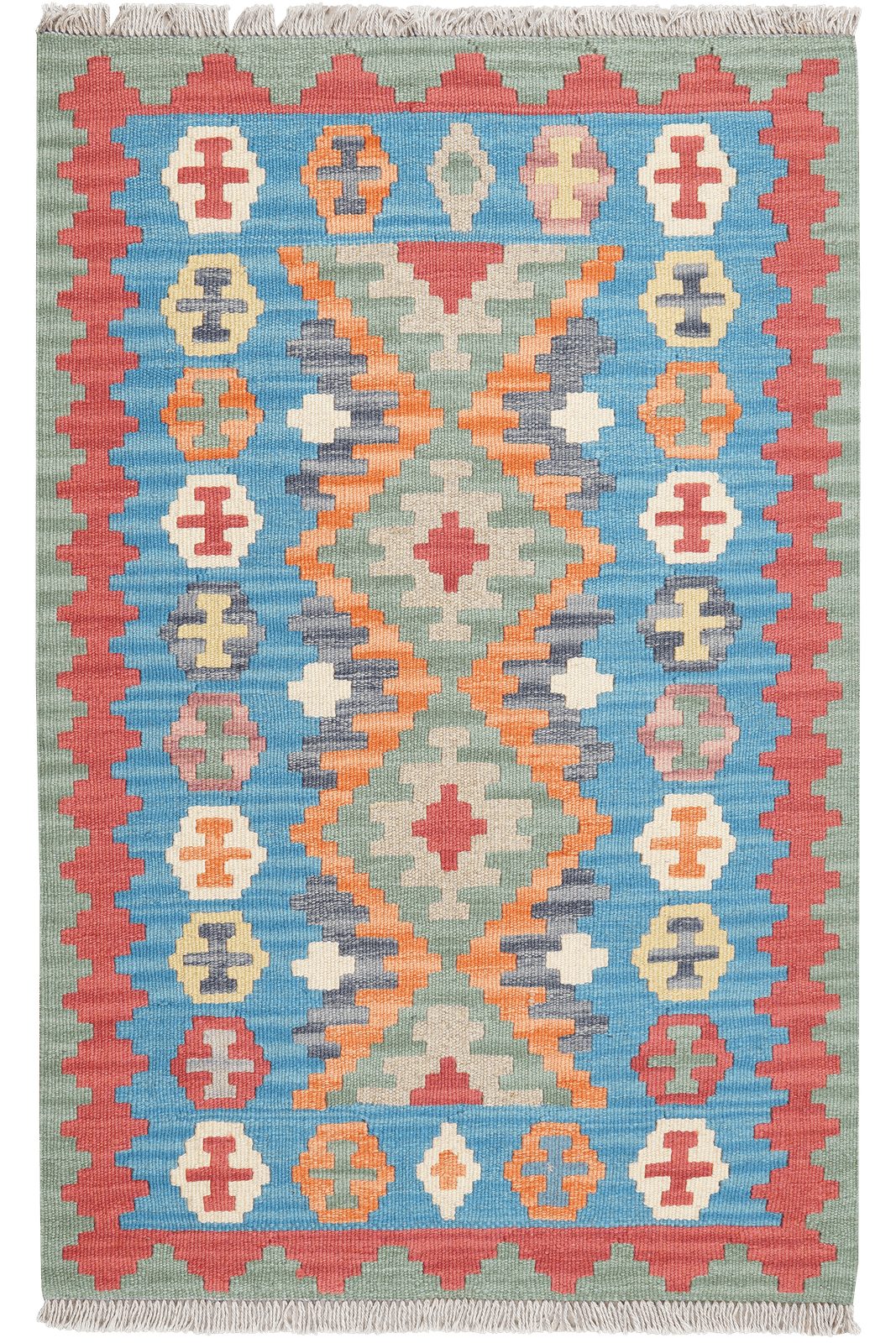 Looma Teppich Kelim Gashgai 121x78cm, rechteckig, Höhe: 5 mm, Gashgai, Schurwolle, Unikat