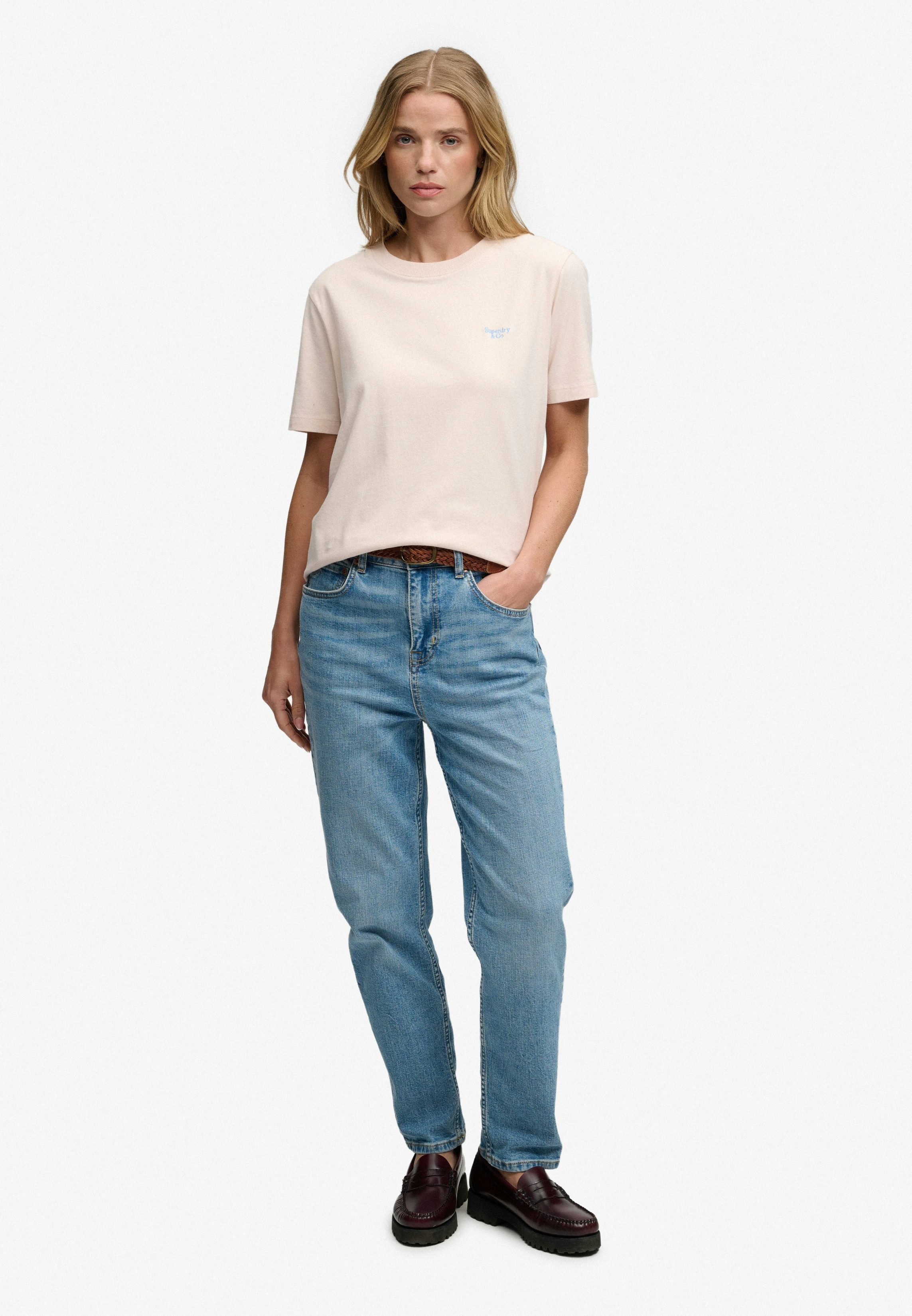 Superdry T-Shirt SIGNATURE EMB TEE Baumwolle, relaxed fit – Bild 5 von 5