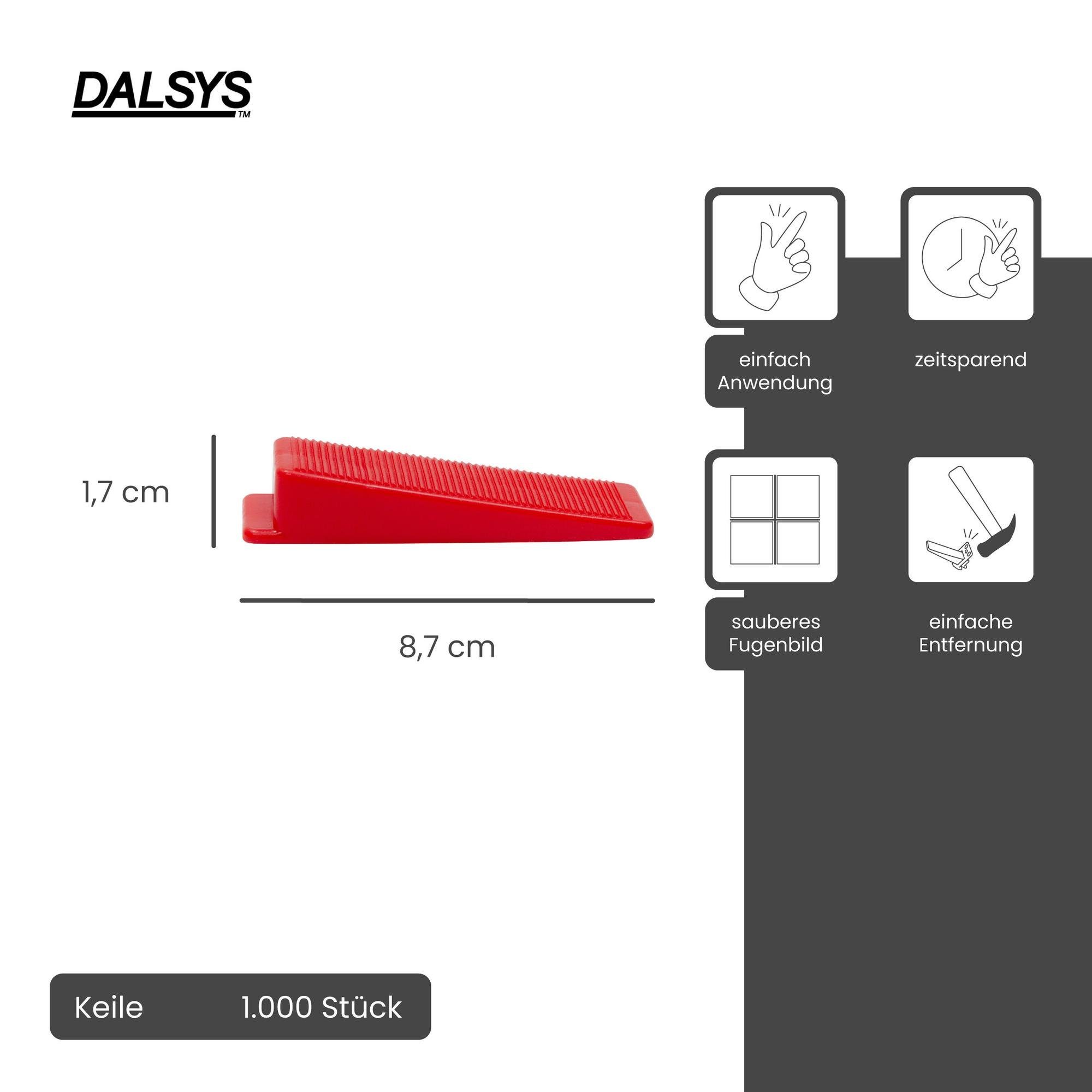 Dalsys Nivelliersystem für Fliesen enthält (1000 günstig online kaufen