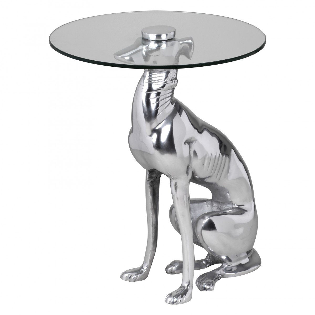 Beistelltisch Wohnling Aluminium Design Farbe aus Figur DOG Beistelltisch Deko