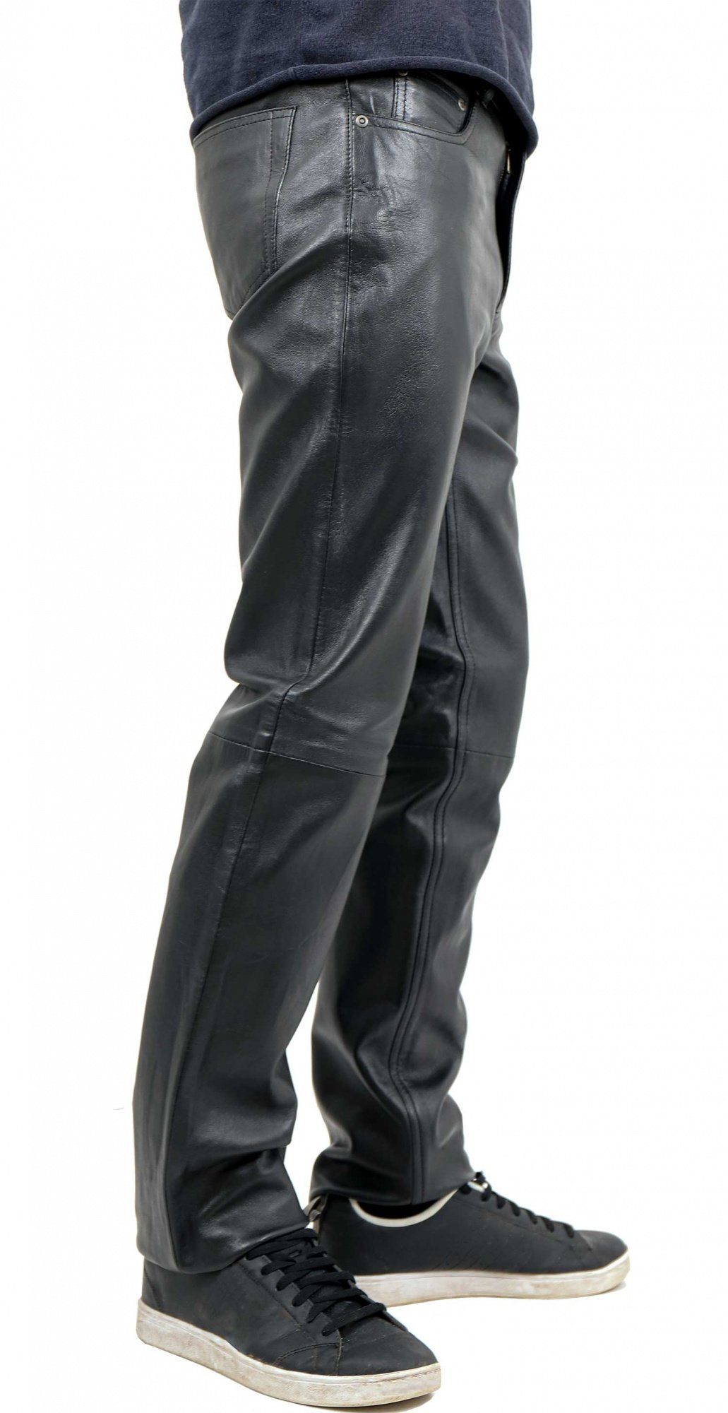 Maddox Lederhose Maddox - Herren Lederhose Lammnappa schwarz