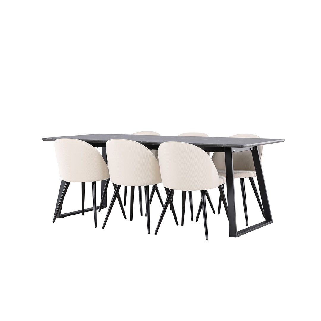 ebuy24 Essgruppe Malaga Essgruppe Esstisch 90x200cm günstig online kaufen