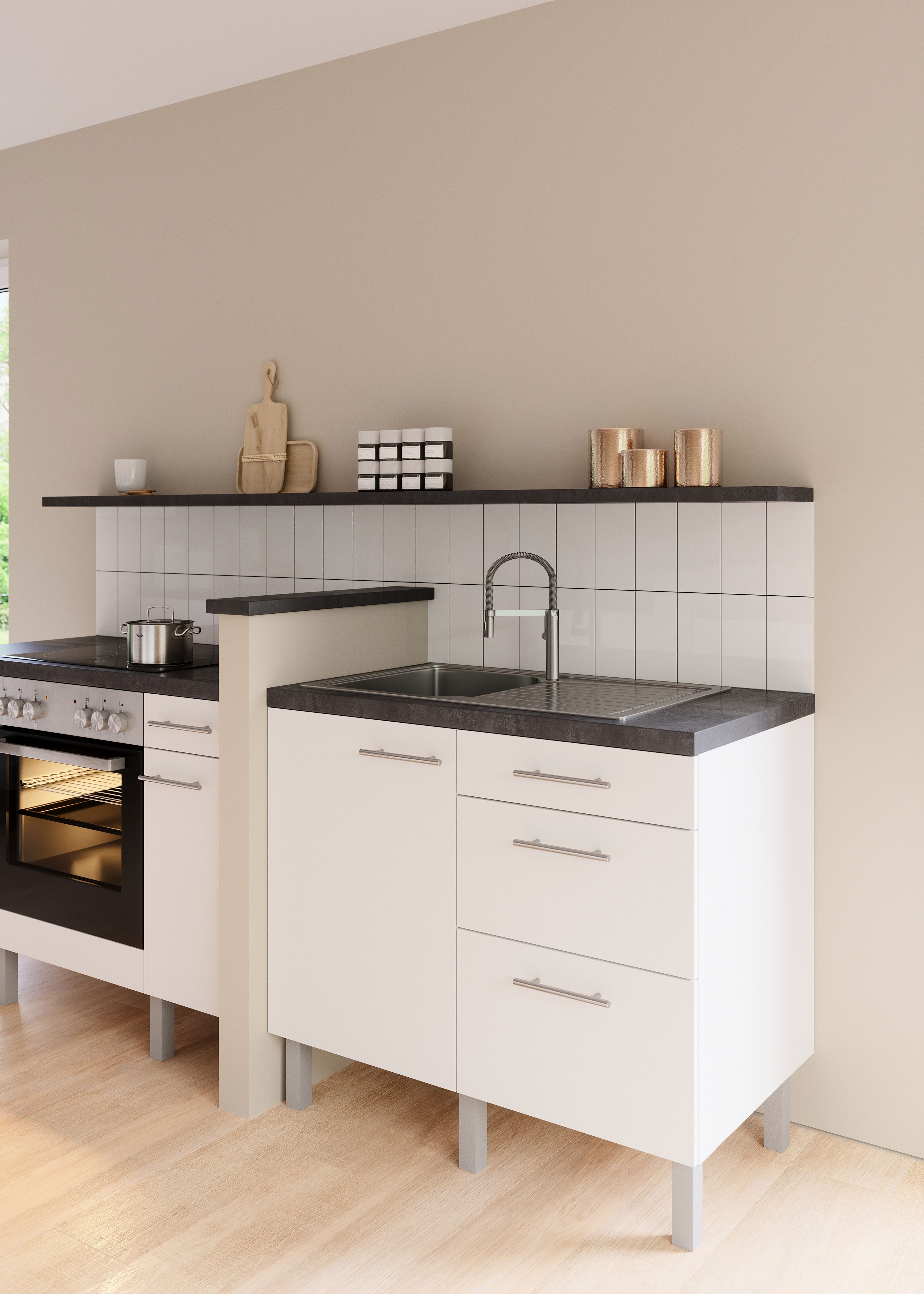 OPTIFIT Pantryküche Lilly, Breite 100 cm