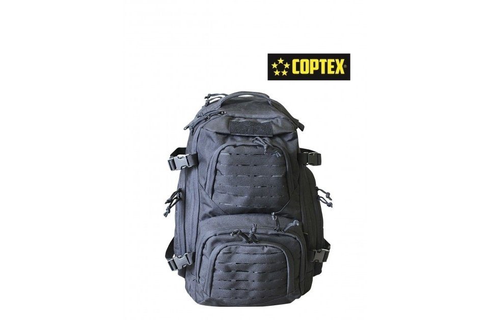 Coptex Rucksack COPTEX Rucksack mit 45 Litern und Mollesystem in schwarz