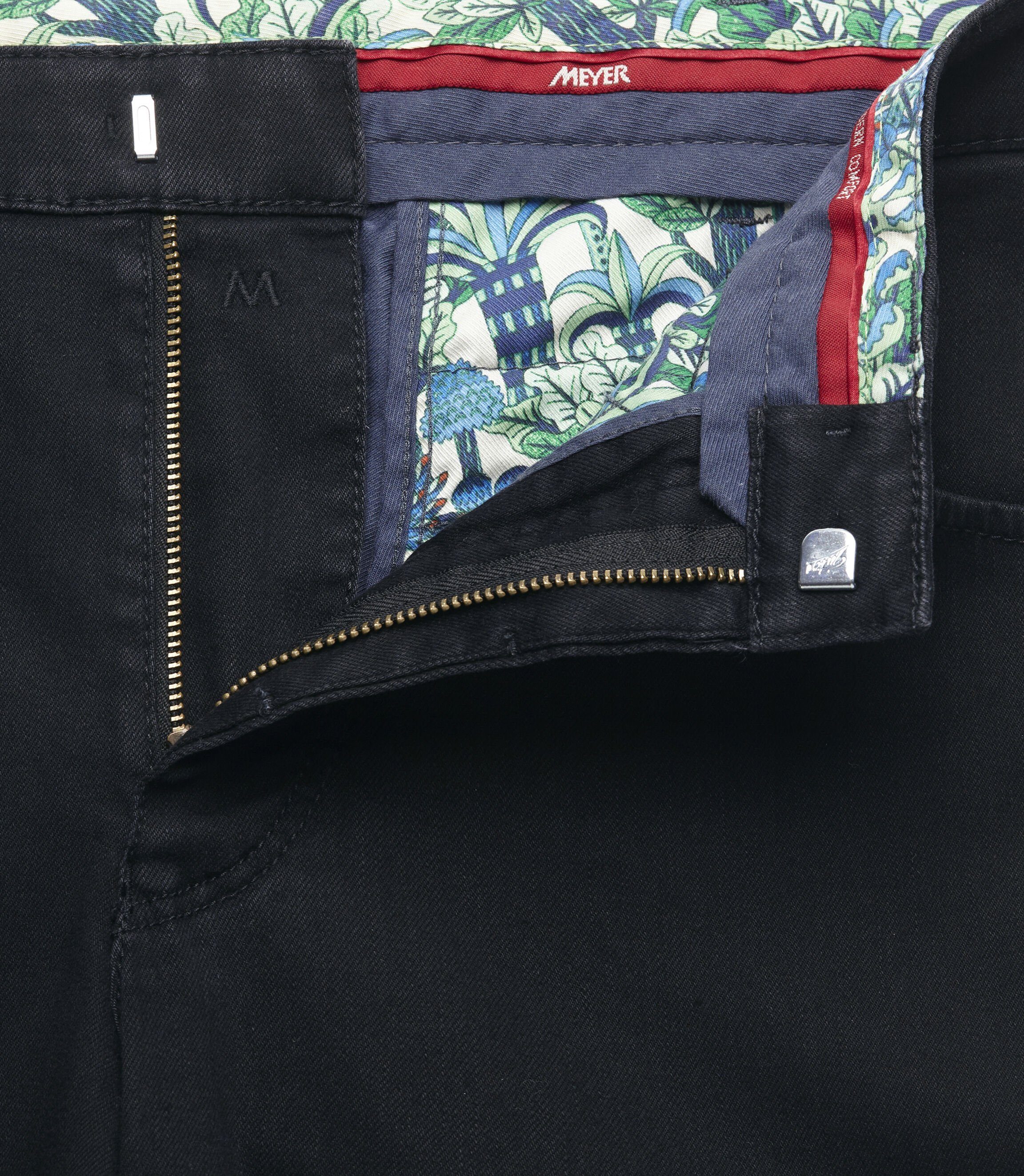 Dublin Stretch-Dehnbund Chino Slim-fit-Jeans mit MEYER schwarz