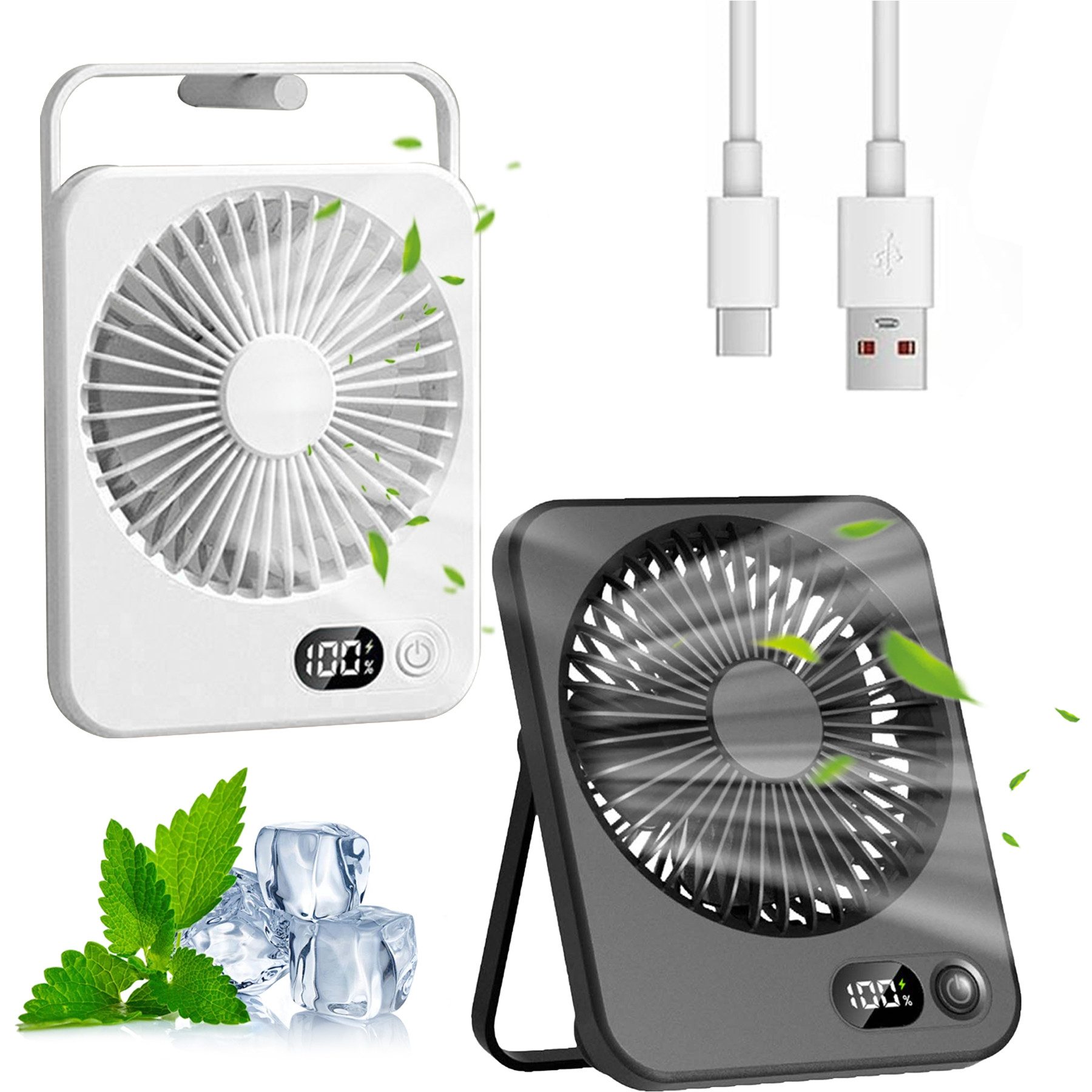 Senmudi Mini USB-Ventilator 2 Stück Klein günstig online kaufen