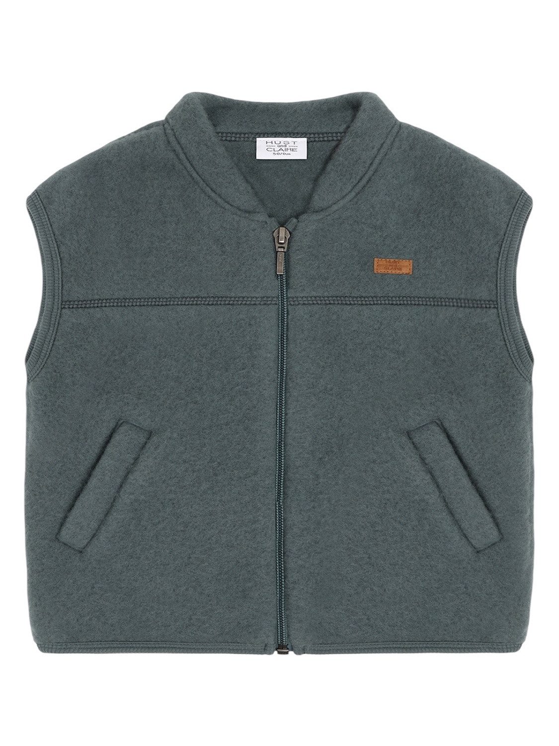 Hust & Claire Fleeceweste HCEmilo ZIP Wool (1-tlg) vielseitige Kinderweste aus 100 % Wolle