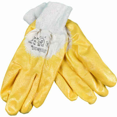Samatec Nitril-Handschuhe Samatec Arbeitshandschuhe Nitrilhandschuhe (zwei Handschuhe) universell einsetzbar, beständig gegen Öle, hoher Abriebwiderstand