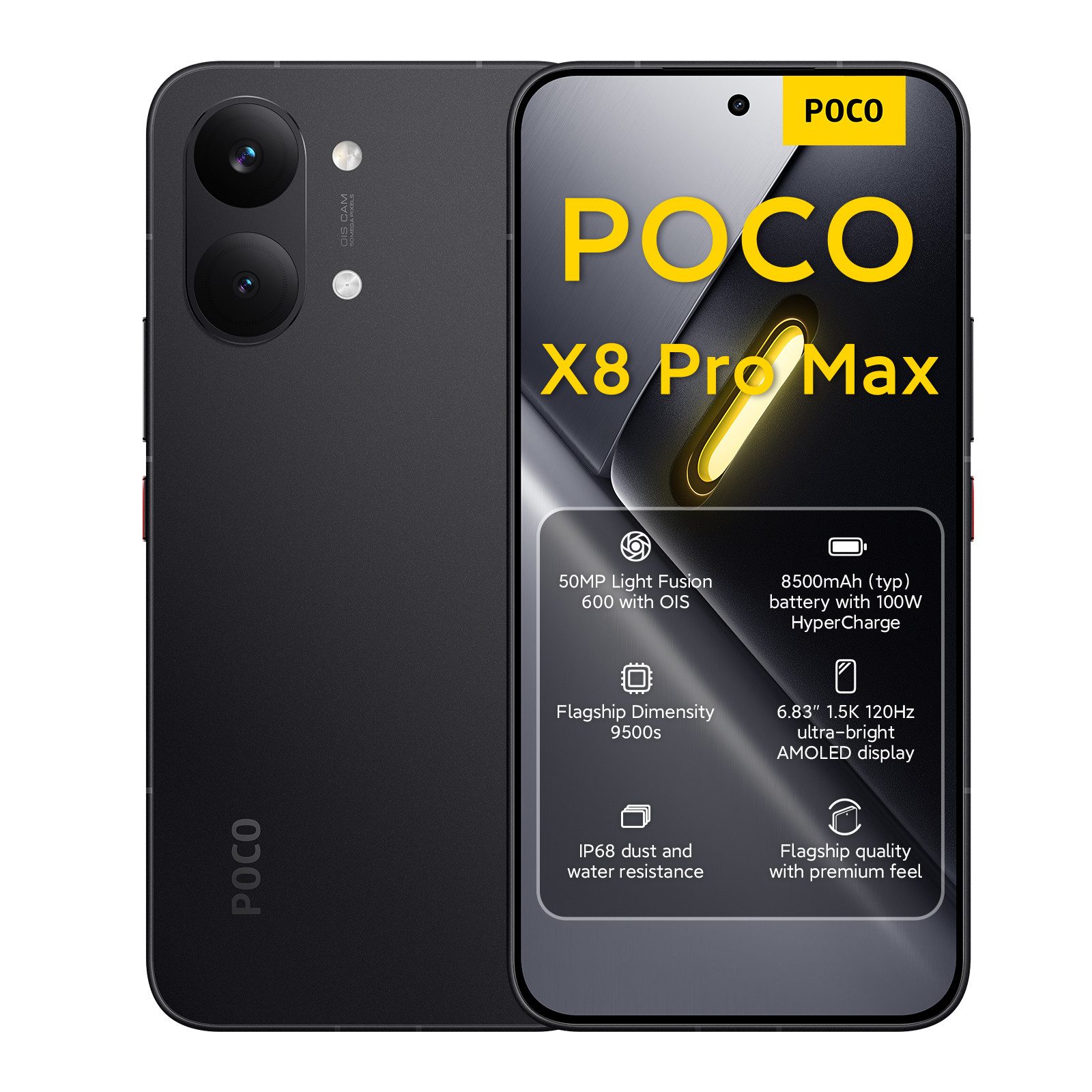 Xiaomi Xiaomi Poco X8 PRO MAX 12+256GB Smartphone (17,35 cm/6,83 Zoll, 256 GB Speicherplatz, 50 MP Kamera)