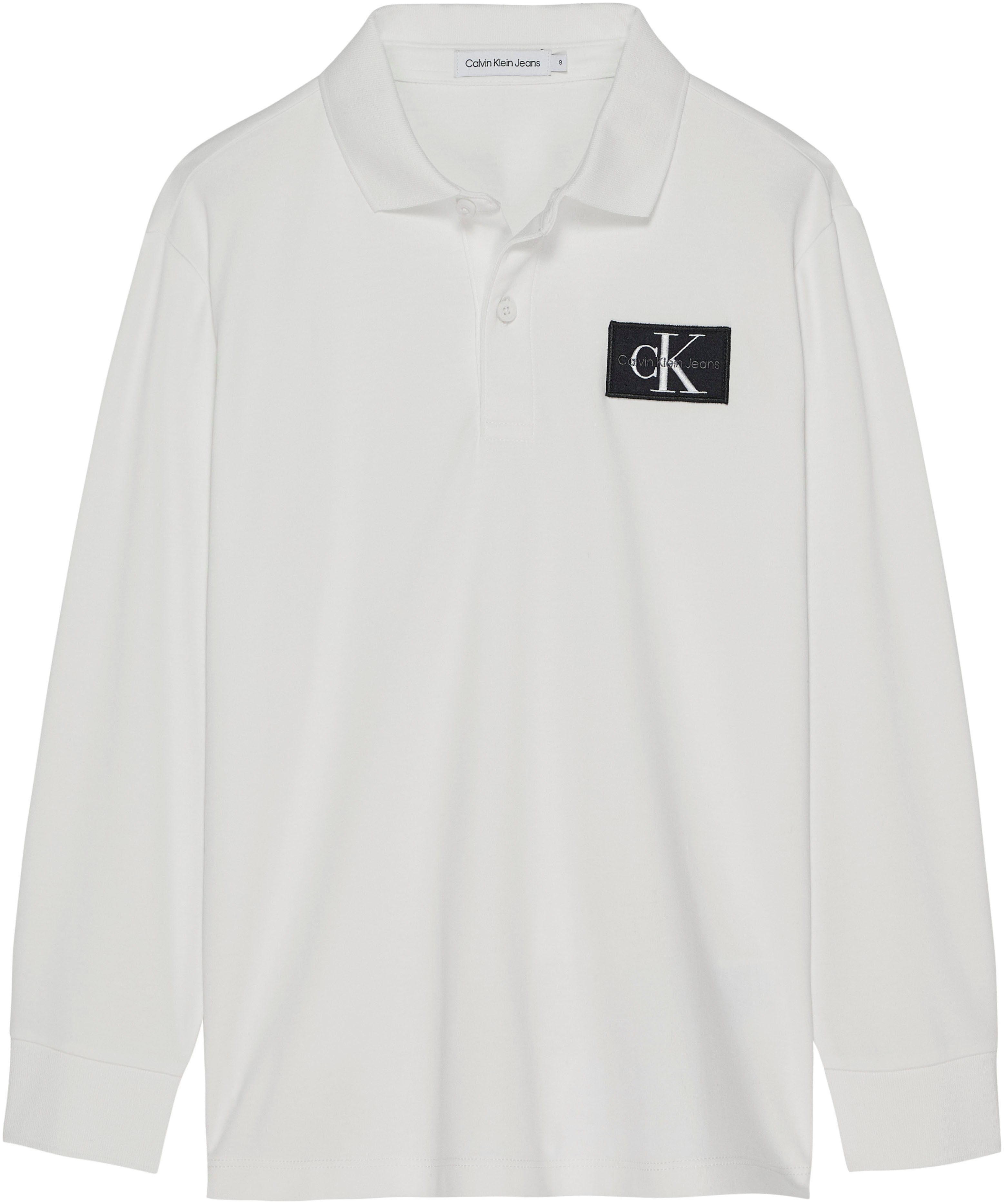 Calvin Klein Jeans Langarm-Poloshirt JERSEY LS LOGO POLO