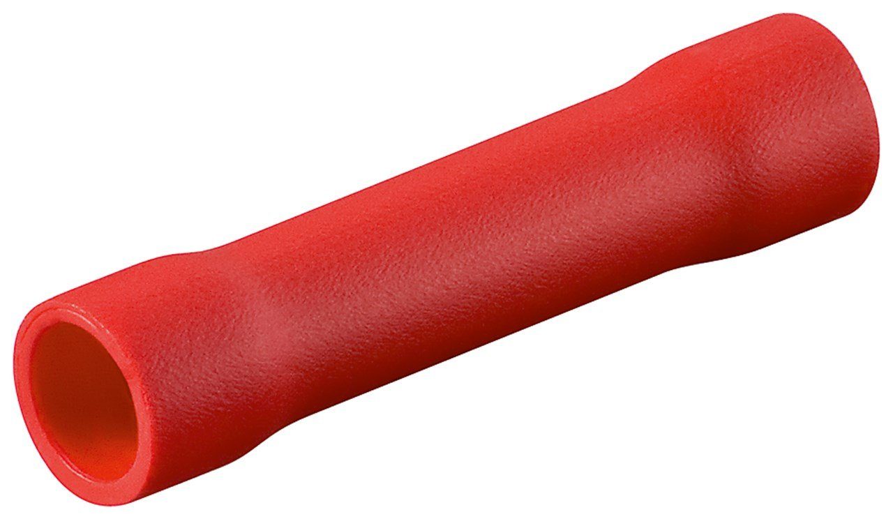 Flachsteckhülsen goobay Stoßverbinder rot 0,5 mm 1 mm (100 Stück)