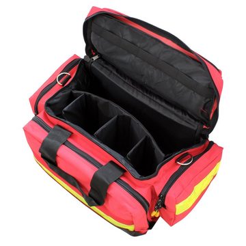 SANISMART Arzttasche Notfalltasche MINISTER XL Rot Nylon 50 x 34 x 32 cm Trauma Bag