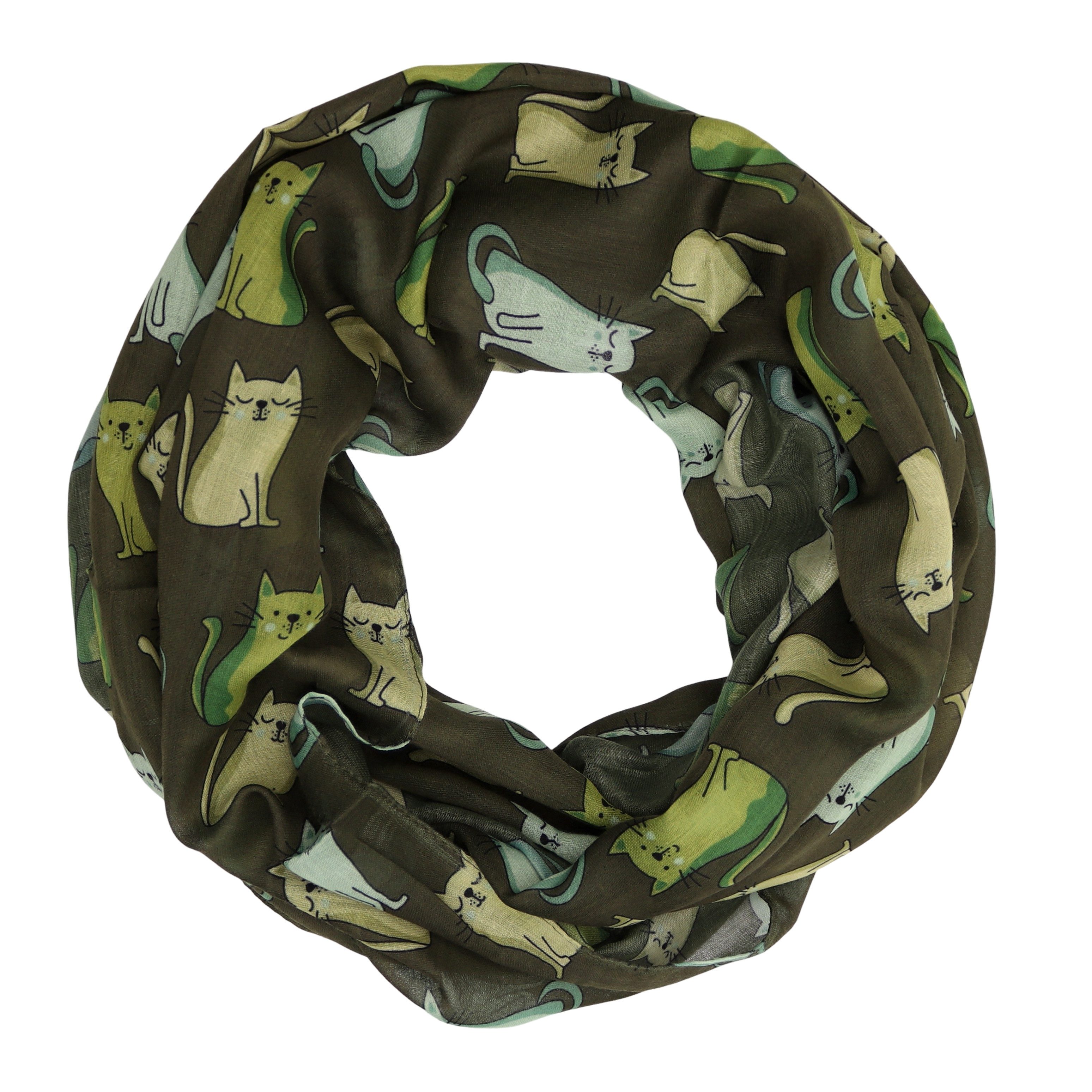 MIRROSI Loop Damen Schal Weich aus 100% Viskose Groß, (ca.60x80cm; zweimal um den Hals wickelbar), Damen Halstuch Stola ideal für Frühling,Sommer, Herbst oder Winter