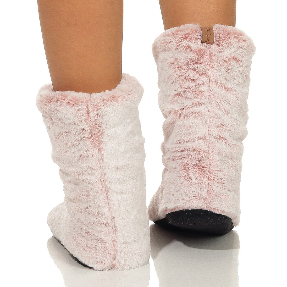 Antonio Damen Hausschuhe 499 35-38 Rosa Hüttenschuhe