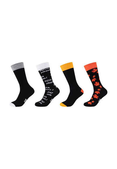 Fun Socks Socken »Motifs Graphics« (4-Paar) in farbenfrohem Design