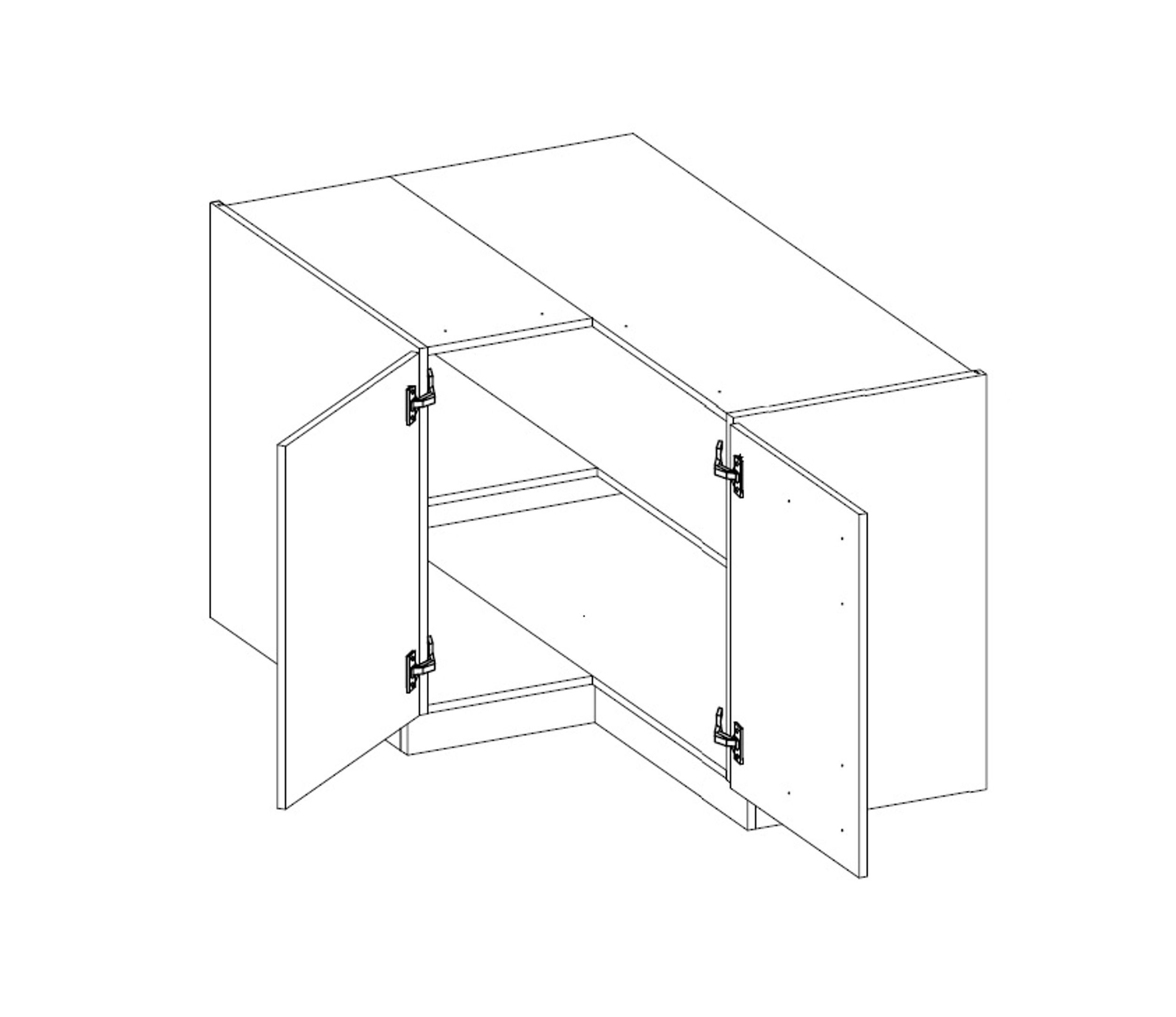 Küchen-Preisbombe Eckunterschrank 90x90 cm Küche Vigo günstig online kaufen