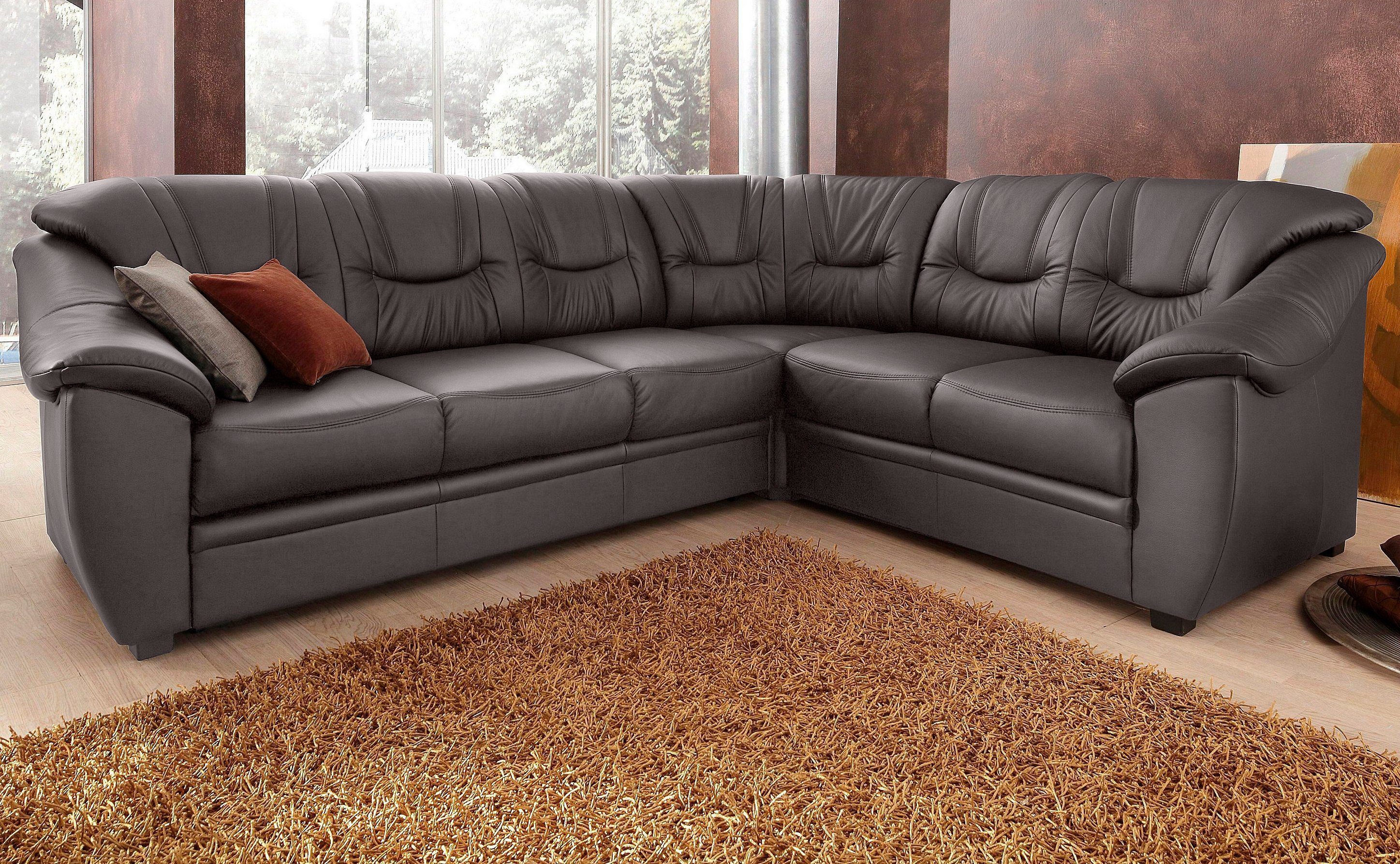 sit&more Ecksofa Savona L-Form, B: 262 cm, optional Bettfunktion, Federkern