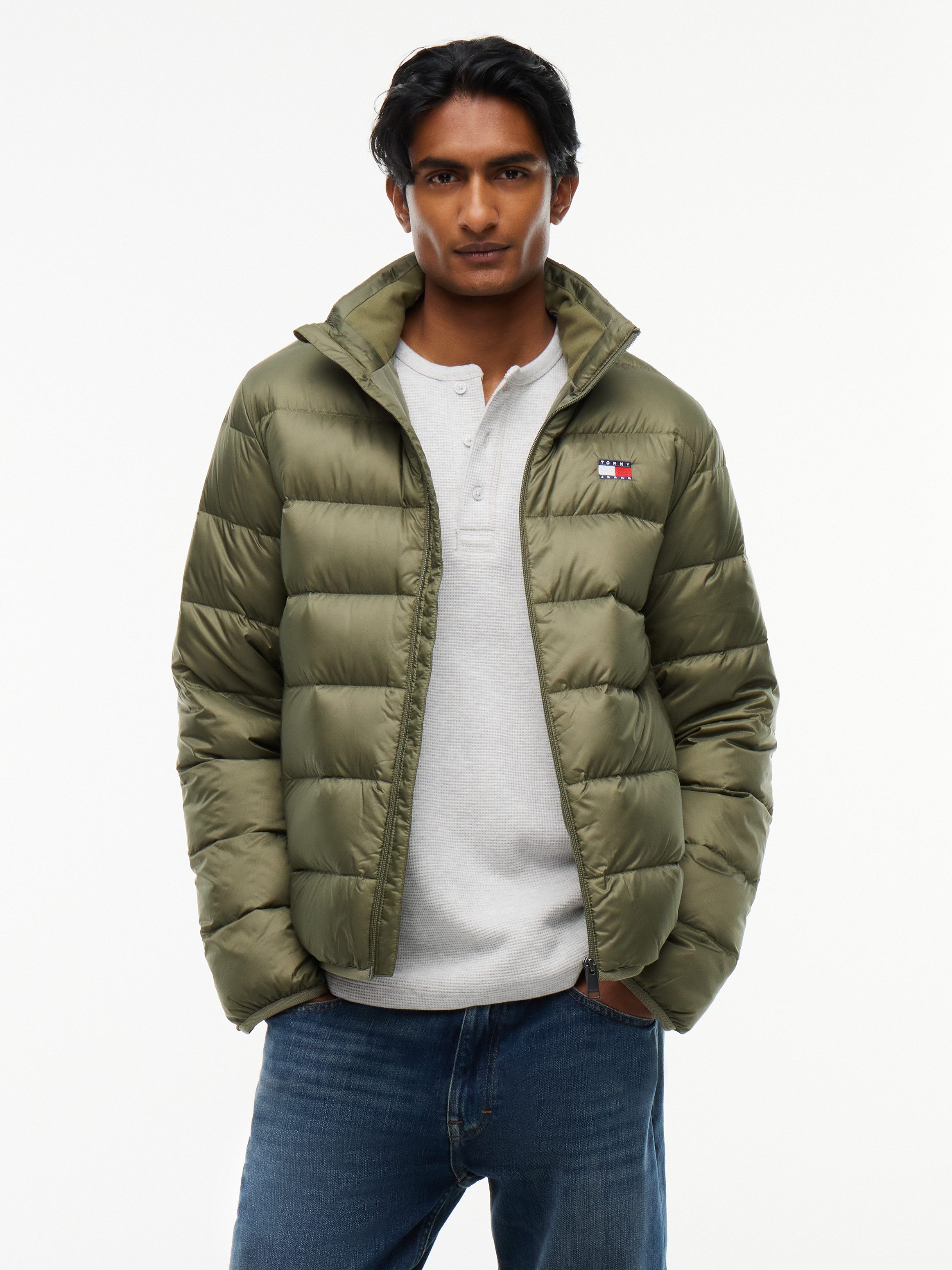 Tommy Jeans Steppjacke LIGHT DOWN PACKBL JACKET Regular fit mit Stehkragen