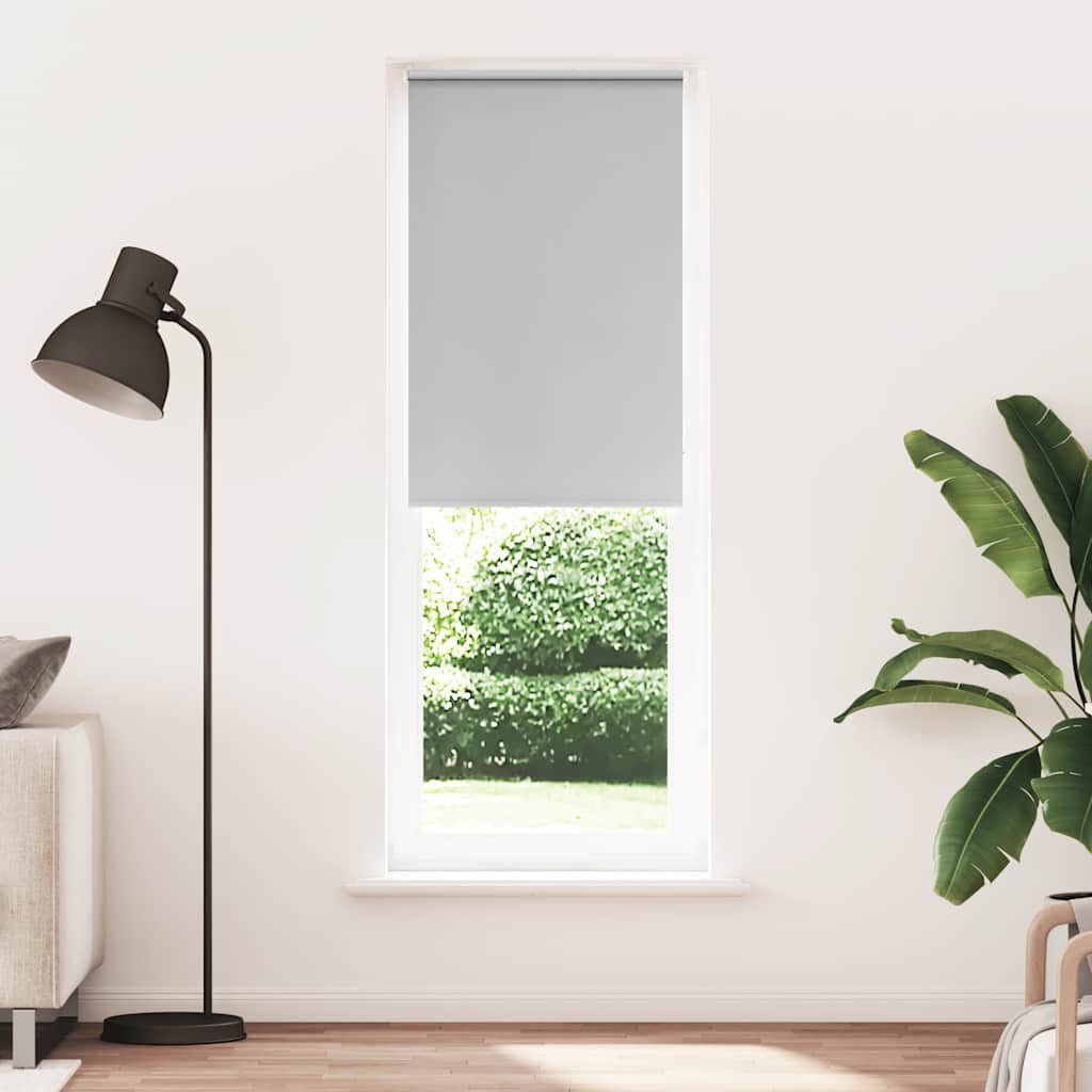 Rollo Verdunkelungsrollo Hellgrau 85x230 cm Stoffbreite 80,7 cm, vidaXL