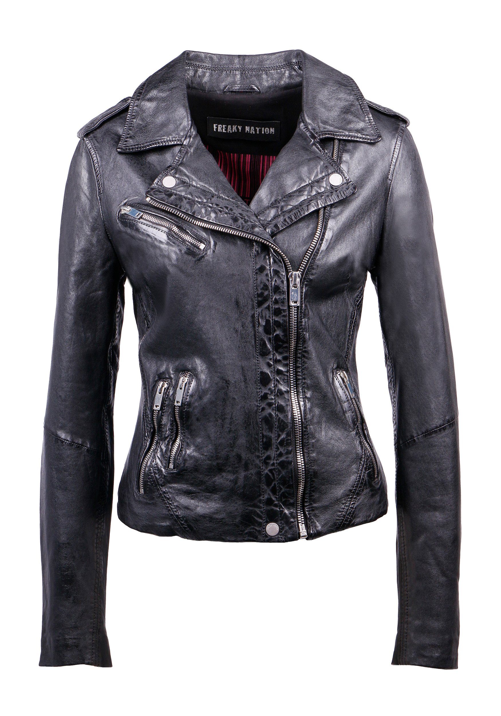 Freaky Nation Bikerjacke Luck My