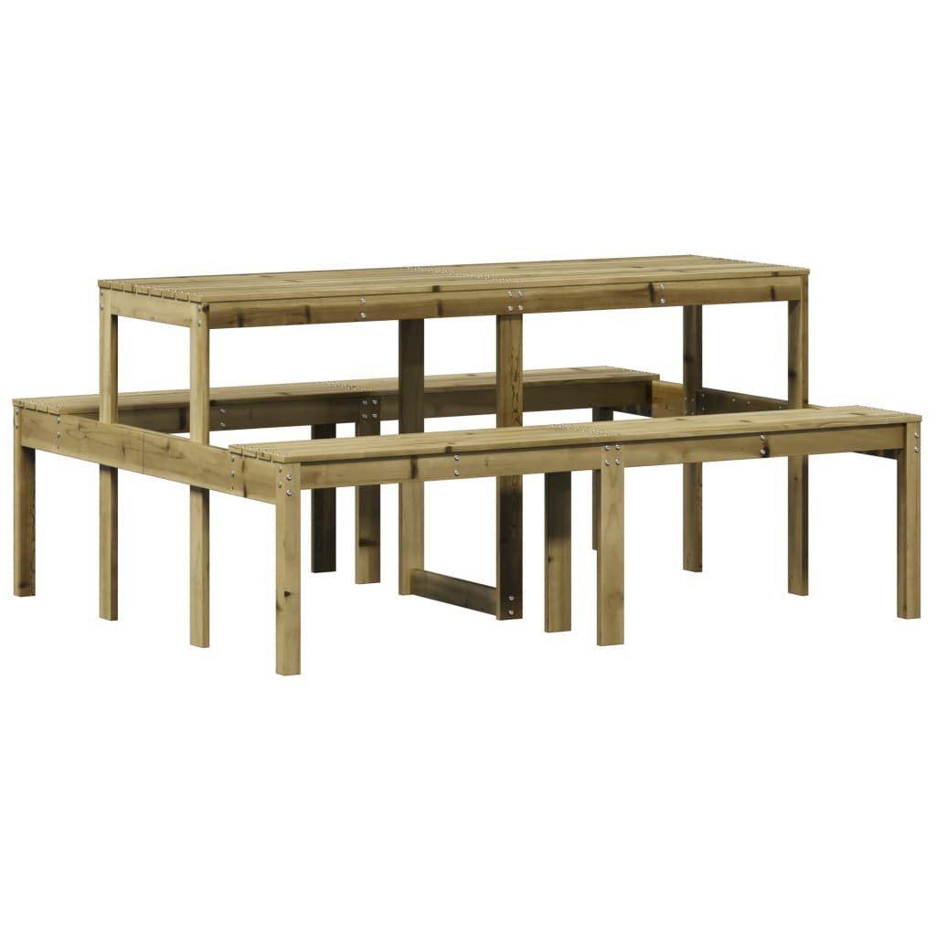 vidaXL Gartentisch Picknicktisch 160x134x75 cm Imprägniertes günstig online kaufen
