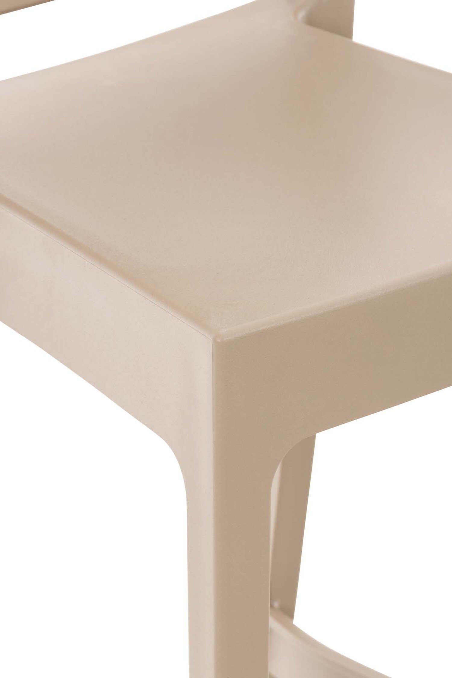 & Theke Fußstütze Sitzfläche: Schlamm TPFLiving - für angenehmer Kunststoff Gestell Küche), Kunststoff Hocker Maya - (mit Barhocker