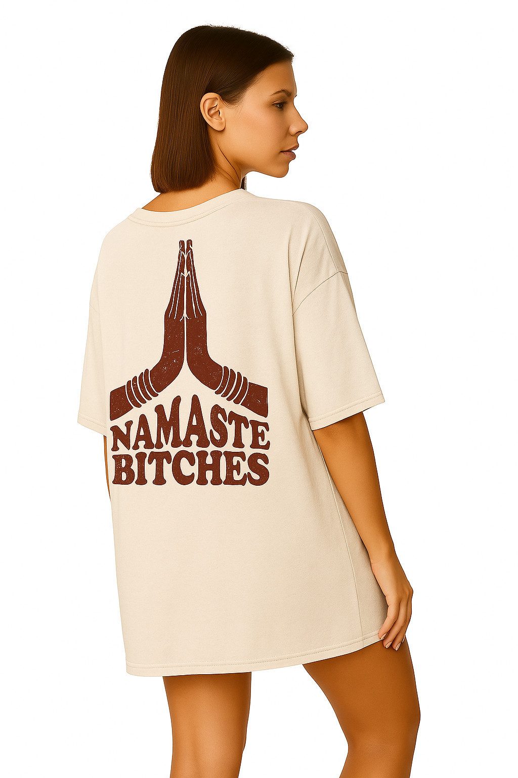 Worldclassca T-Shirt Worldclassca Oversized NAMASTE Print günstig online kaufen
