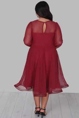 Modabout Abendkleid Damen Midikleid Sommerkleid für große Größen-NELB0588D5154BRD (1-tlg)