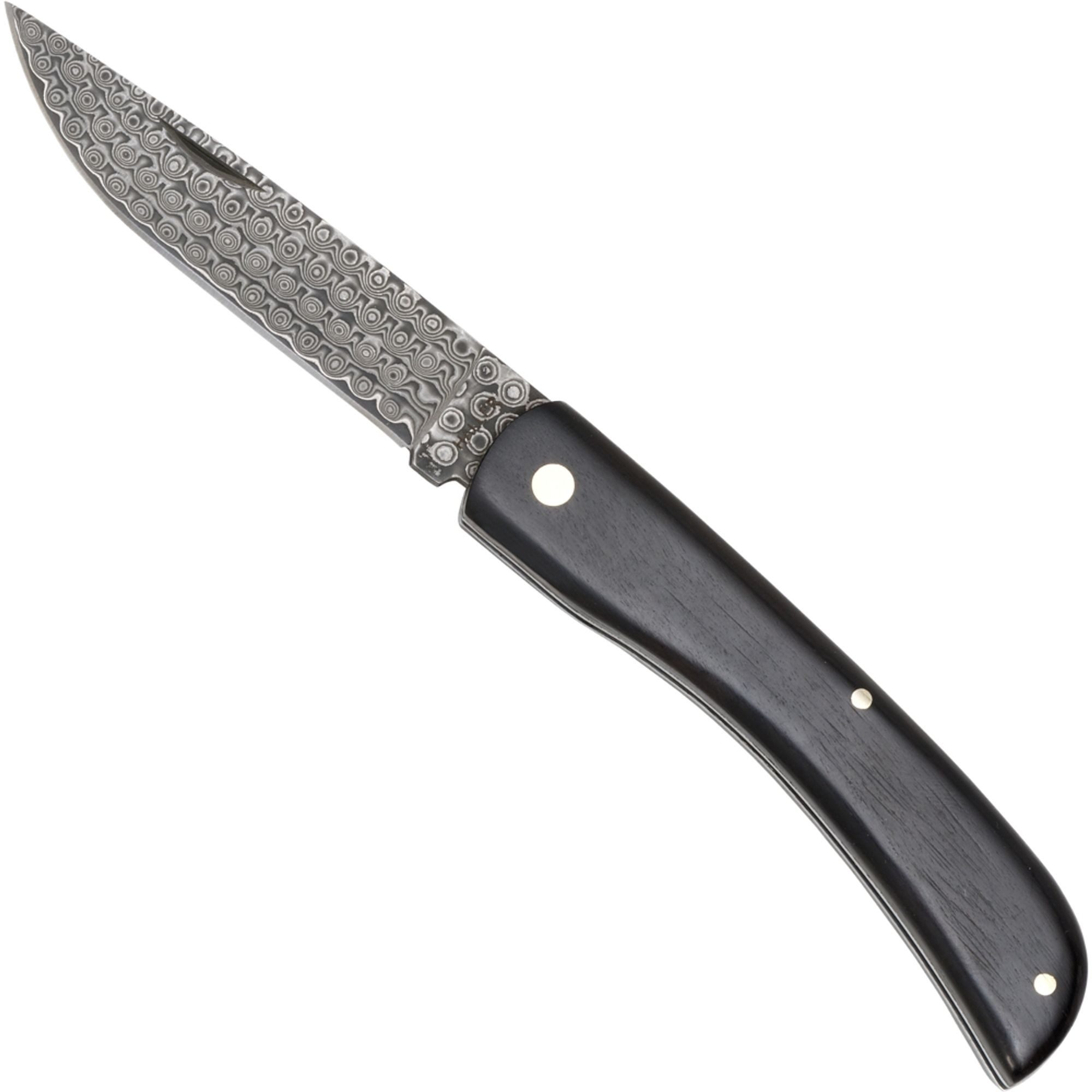 Haller Messer Taschenmesser Haller Damast-Taschenmesser Ebenholzgriff