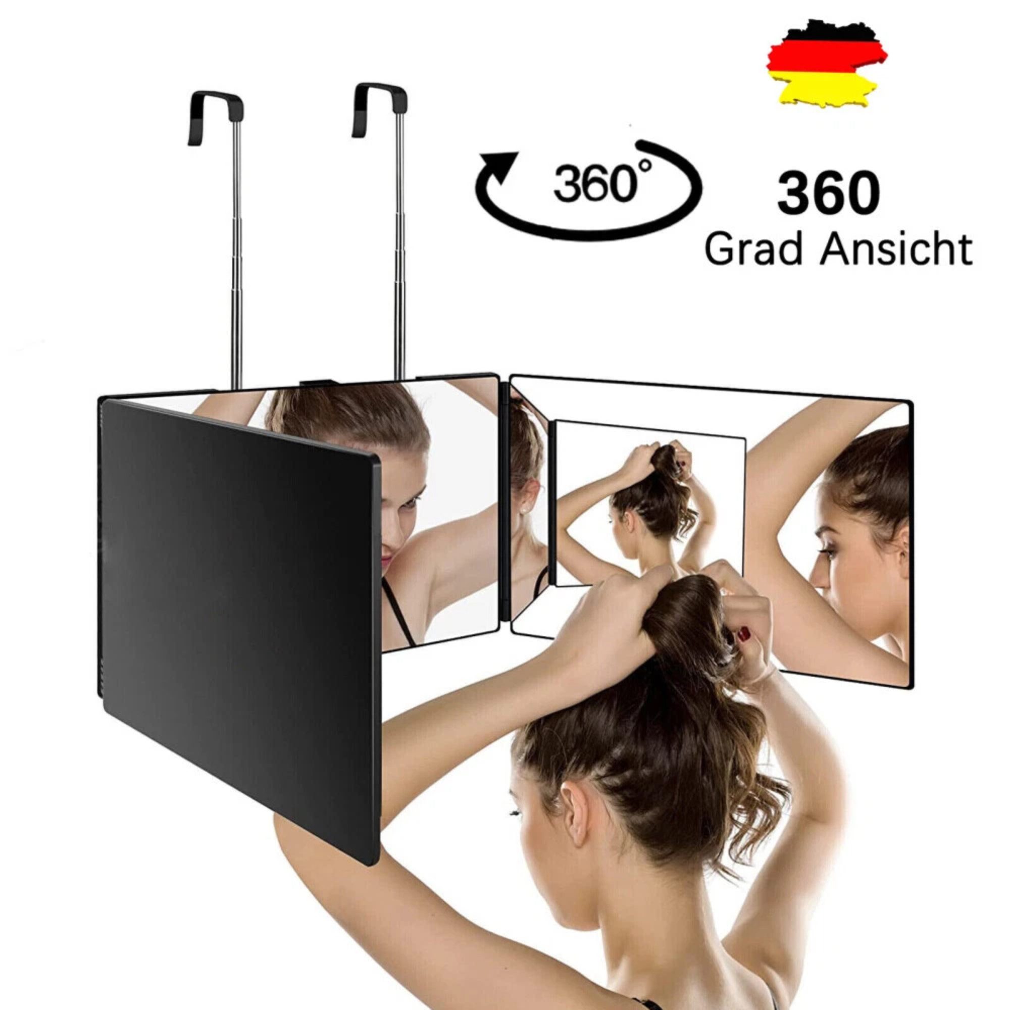 Vivitar Kosmetikspiegel 360° 3-Wege-Spiegel mit Höhenverstellbarem Haken, T günstig online kaufen