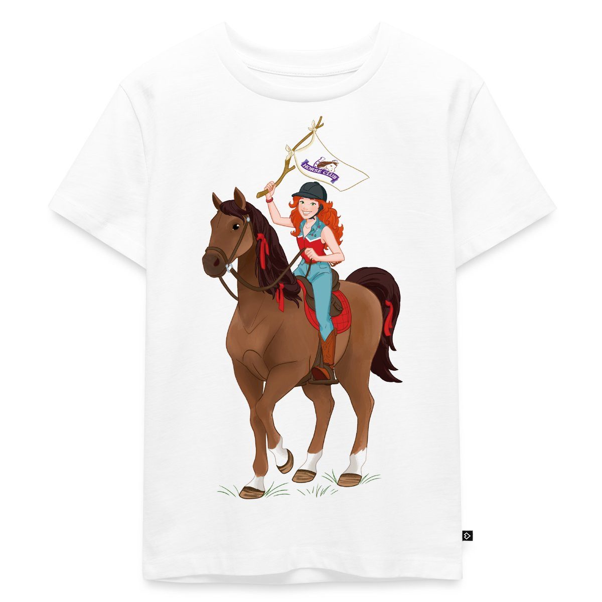 T-Shirt Schleich Horse Club Hannah auf Pferd Cayenne Kinder Premium T-Shirt